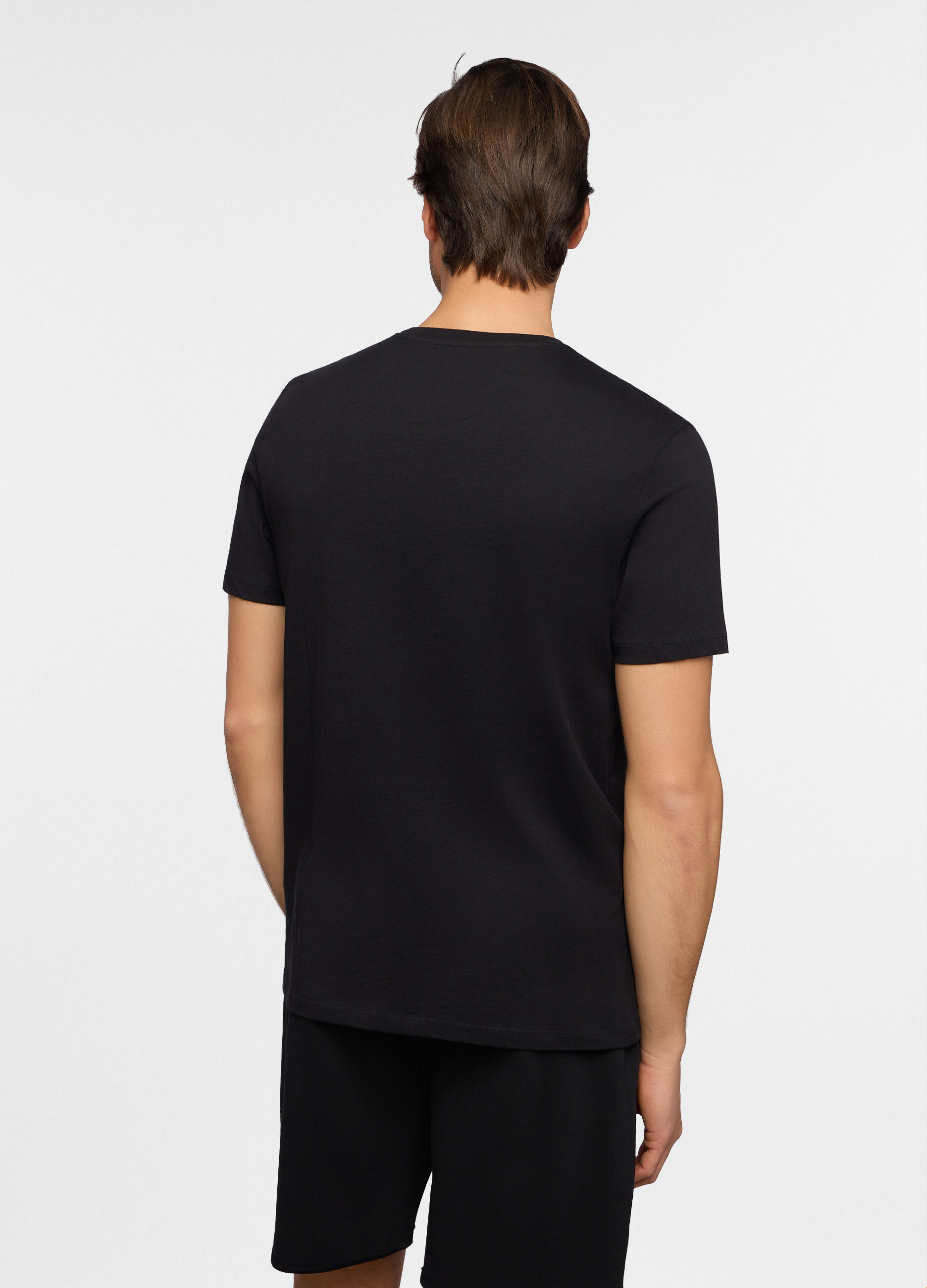 T-shirt girocollo in jersey di cotone uomo_1