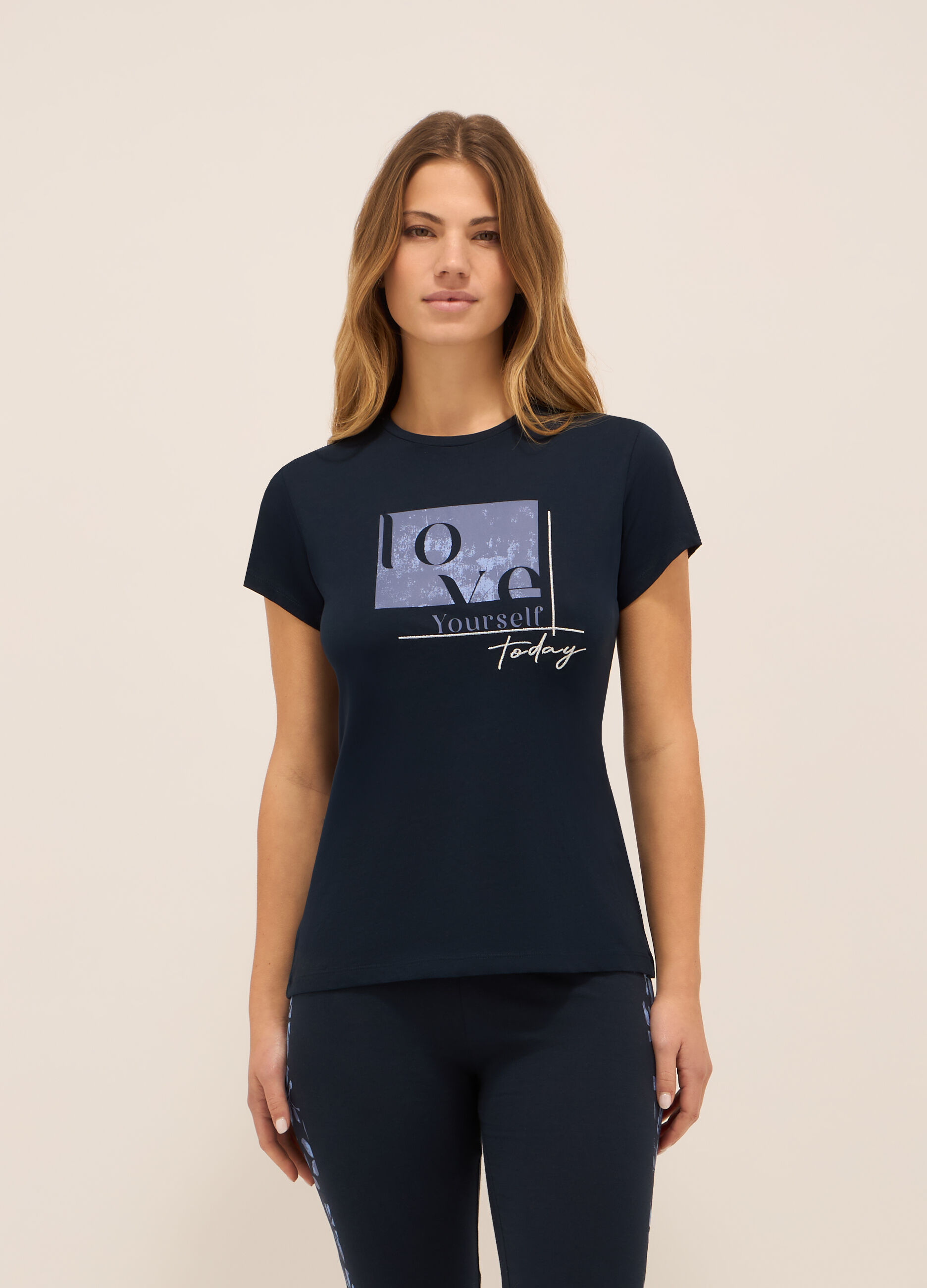 T-shirt in puro cotone donna_0