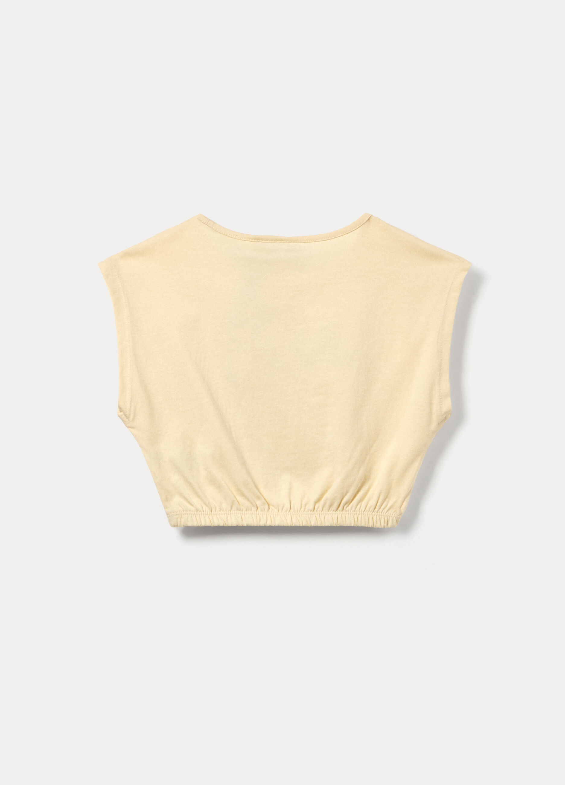 Top over fit in jersey di puro cotone bambina_1