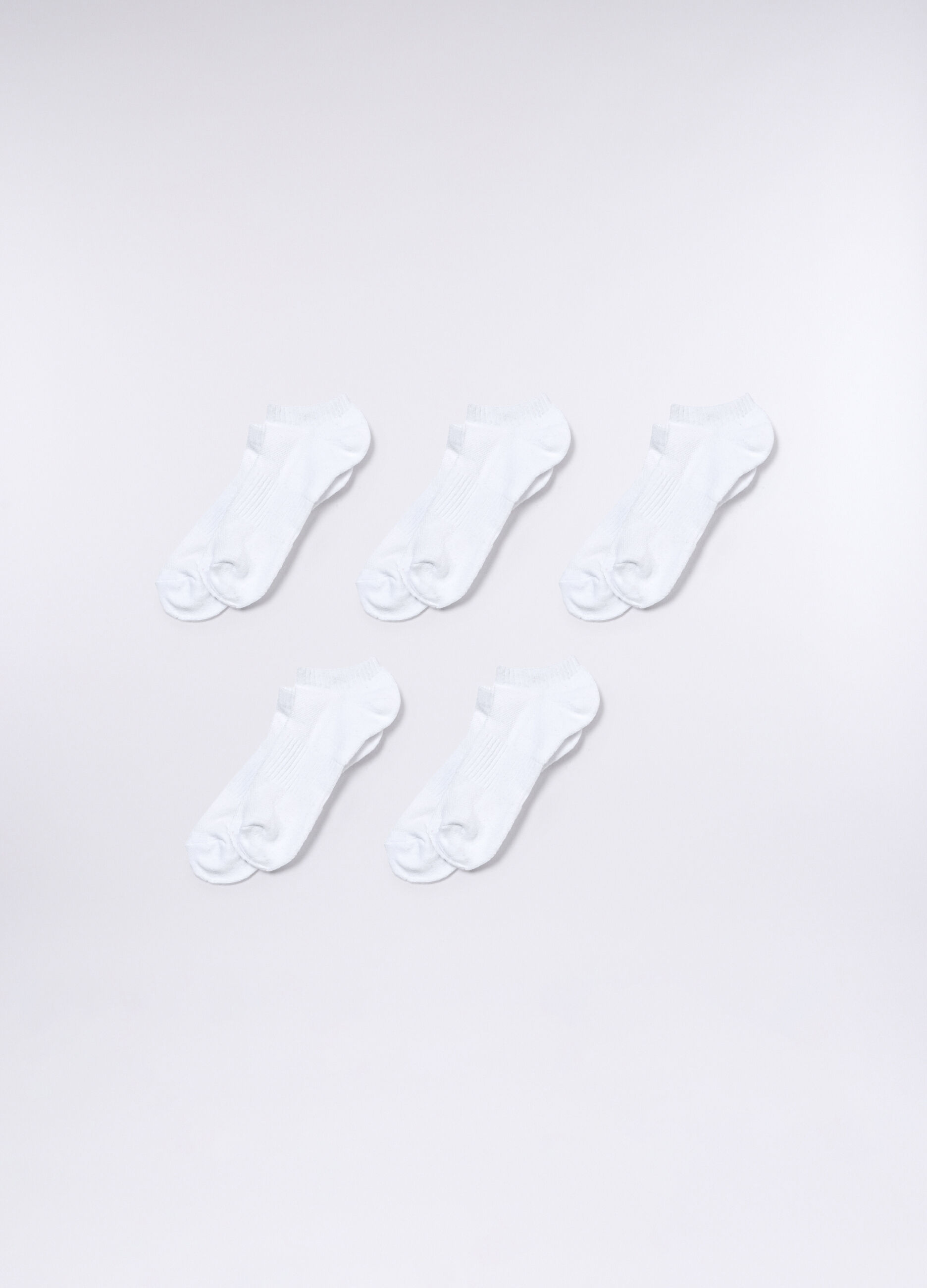 5 pack calzini sneaker in cotone stretch uomo_0