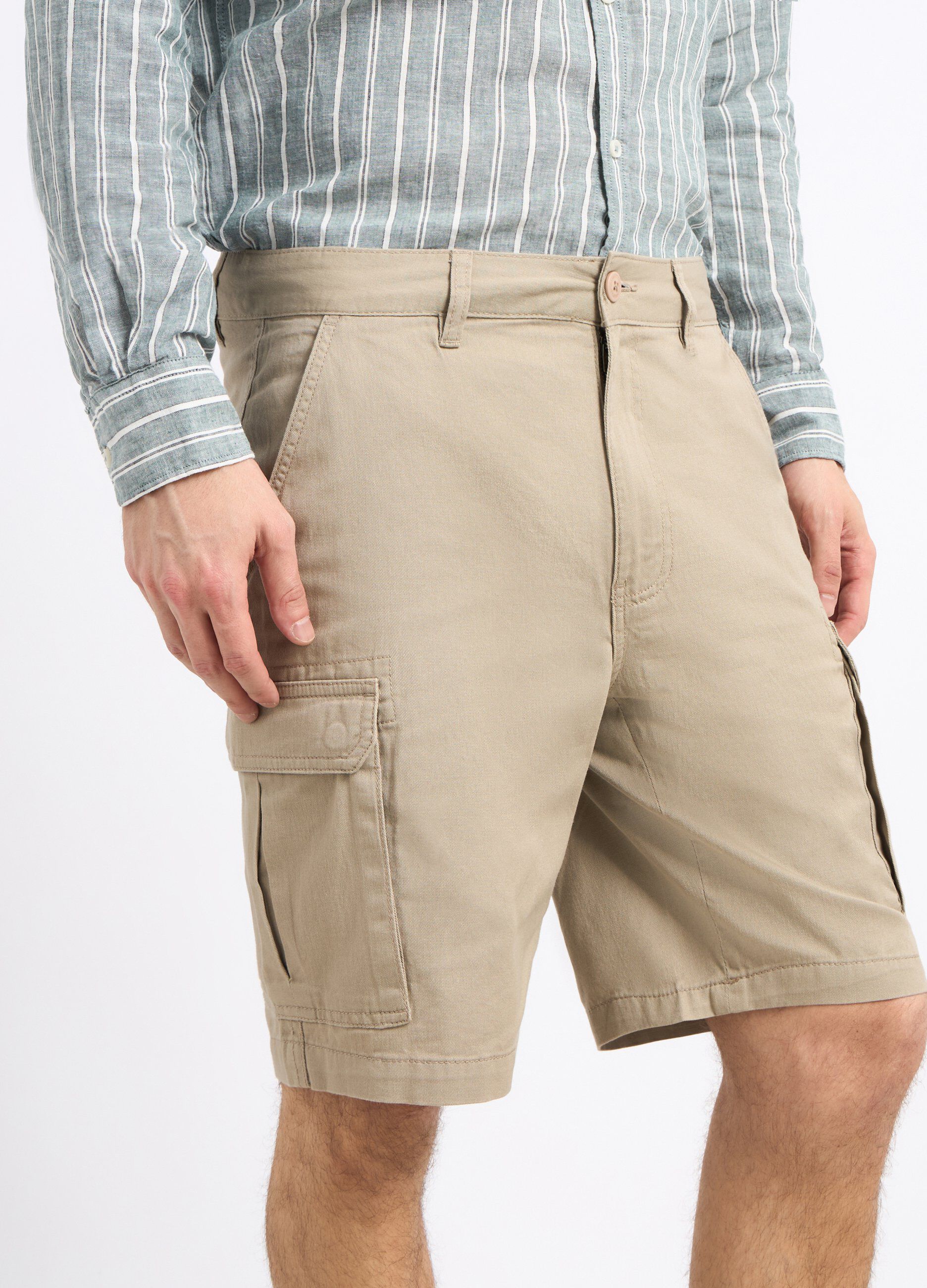 Shorts cargo in puro cotone uomo_2