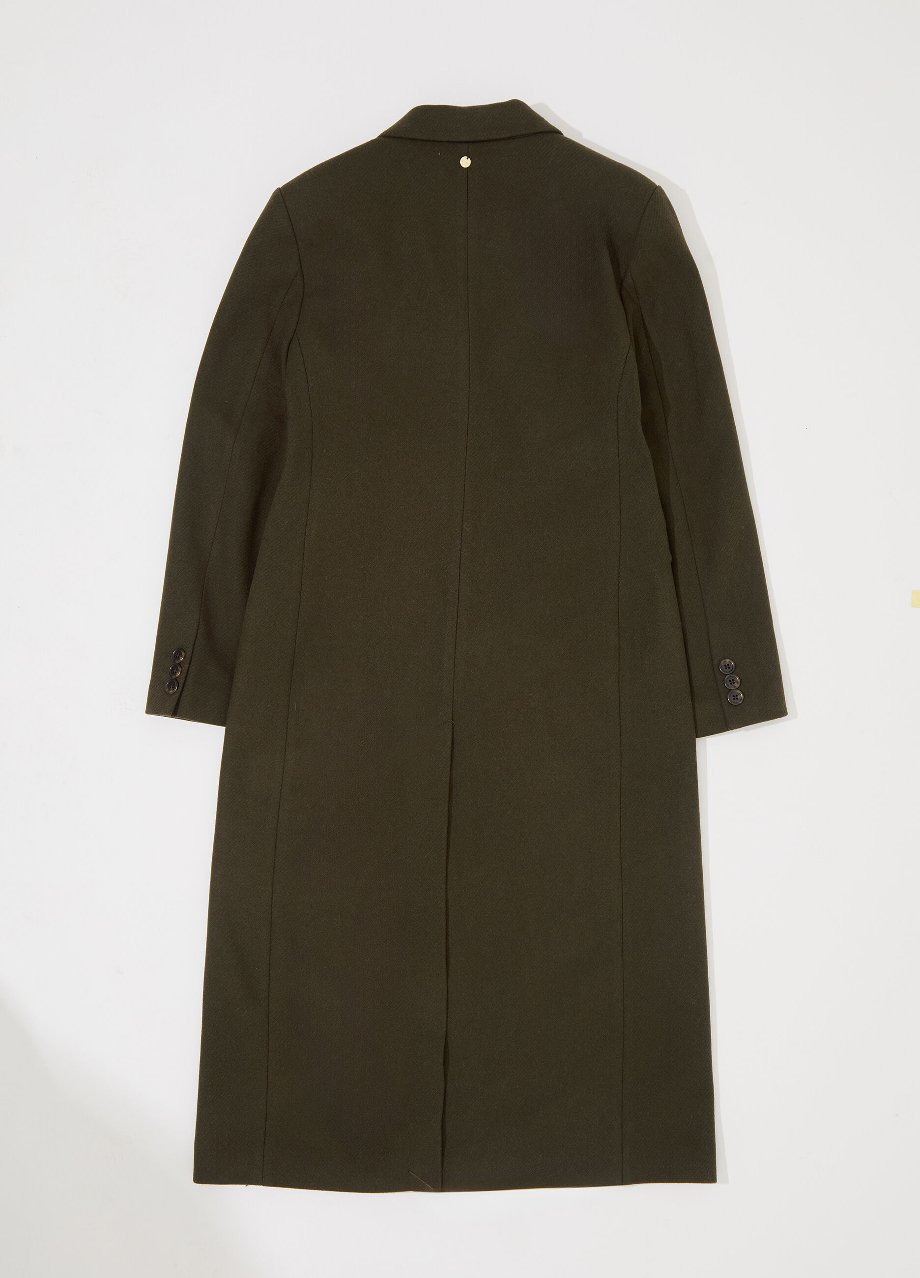 Cappotto lungo doppiopetto in misto lana donna_5