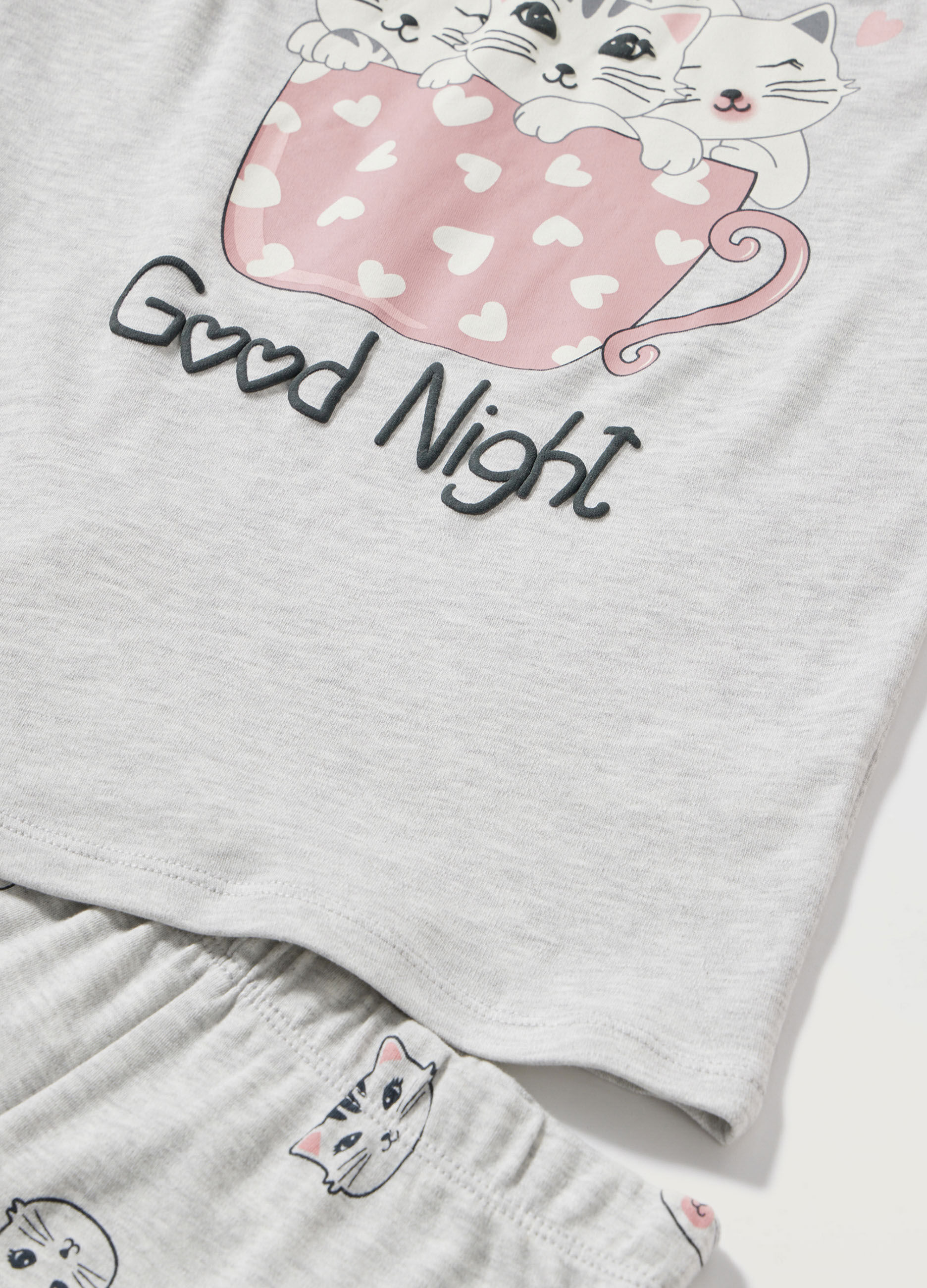 Set pigiama lungo in interlock di cotone ragazza_1