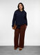 Camicia Fit Regular con colletto alla francese in pura viscosa donna curvy_0