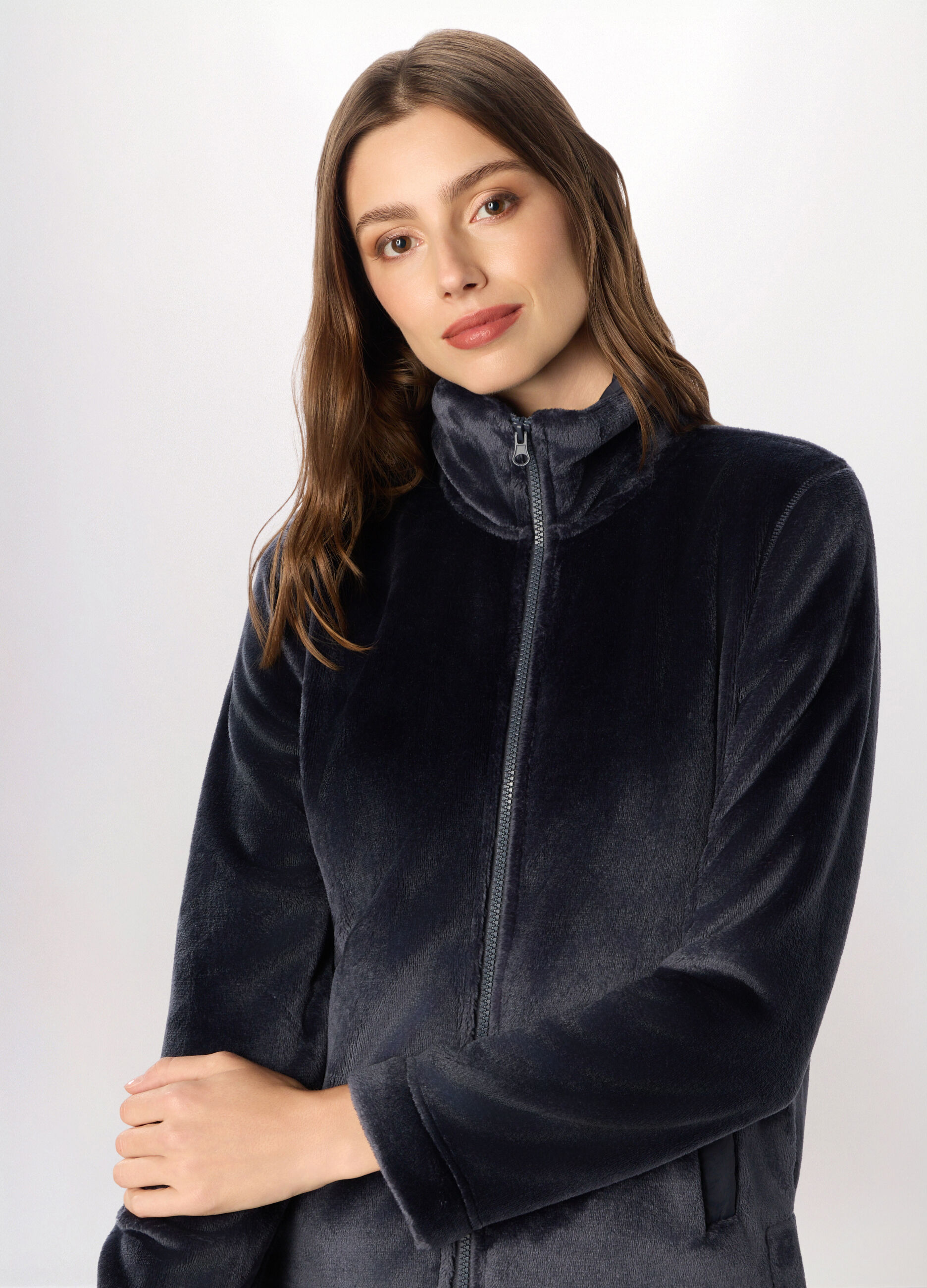 Felpa in sherpa donna_2