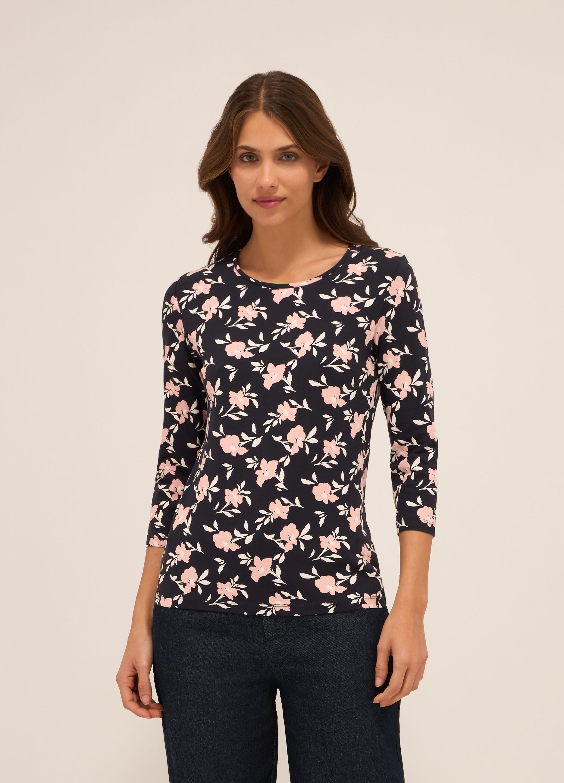 T-shirt in cotone stretch donna_0
