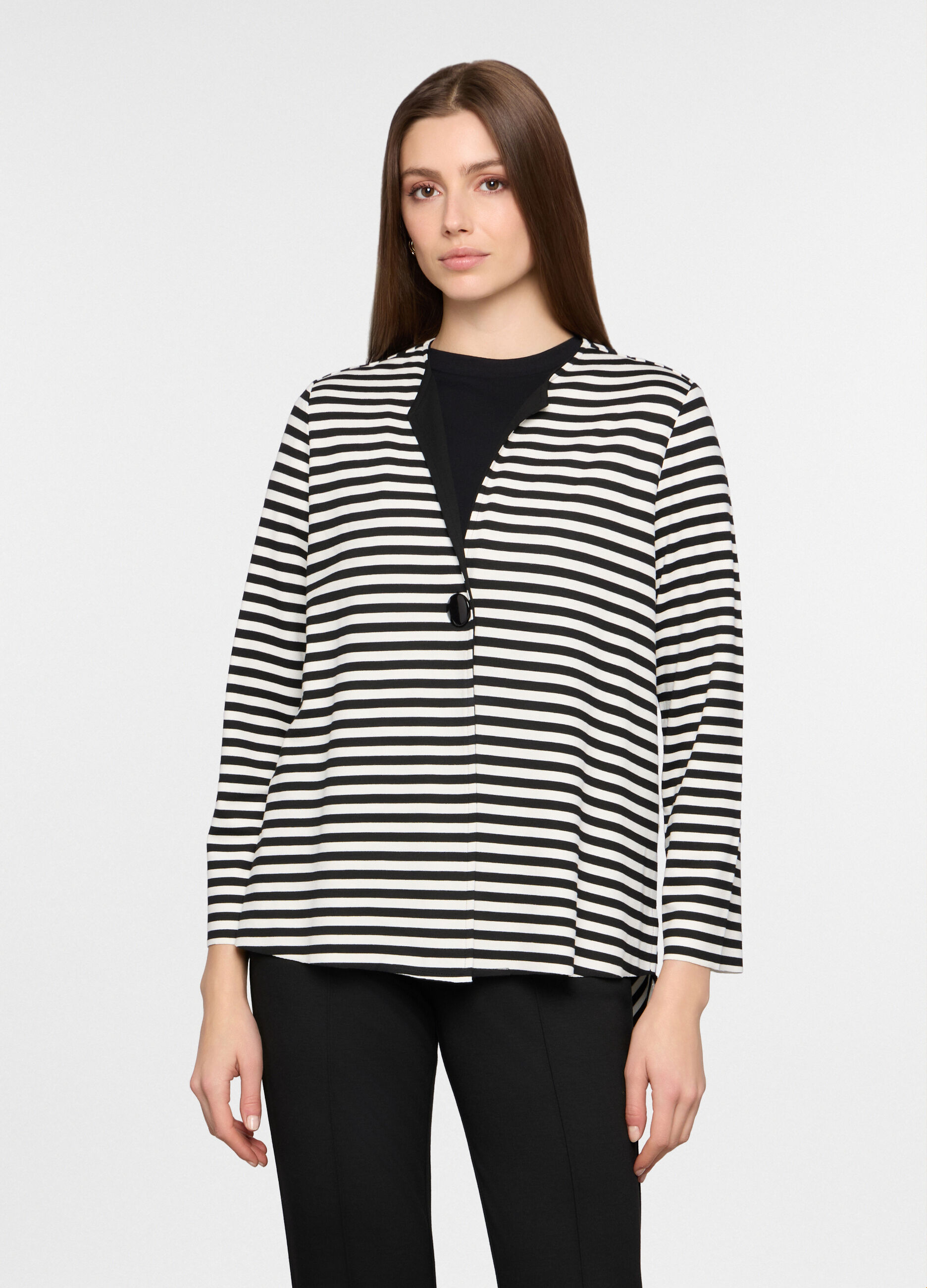 T-shirt leggera over fit in jersey stretch donna_0