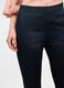 Pantaloni fit slim in satin di cotone stretch donna_2