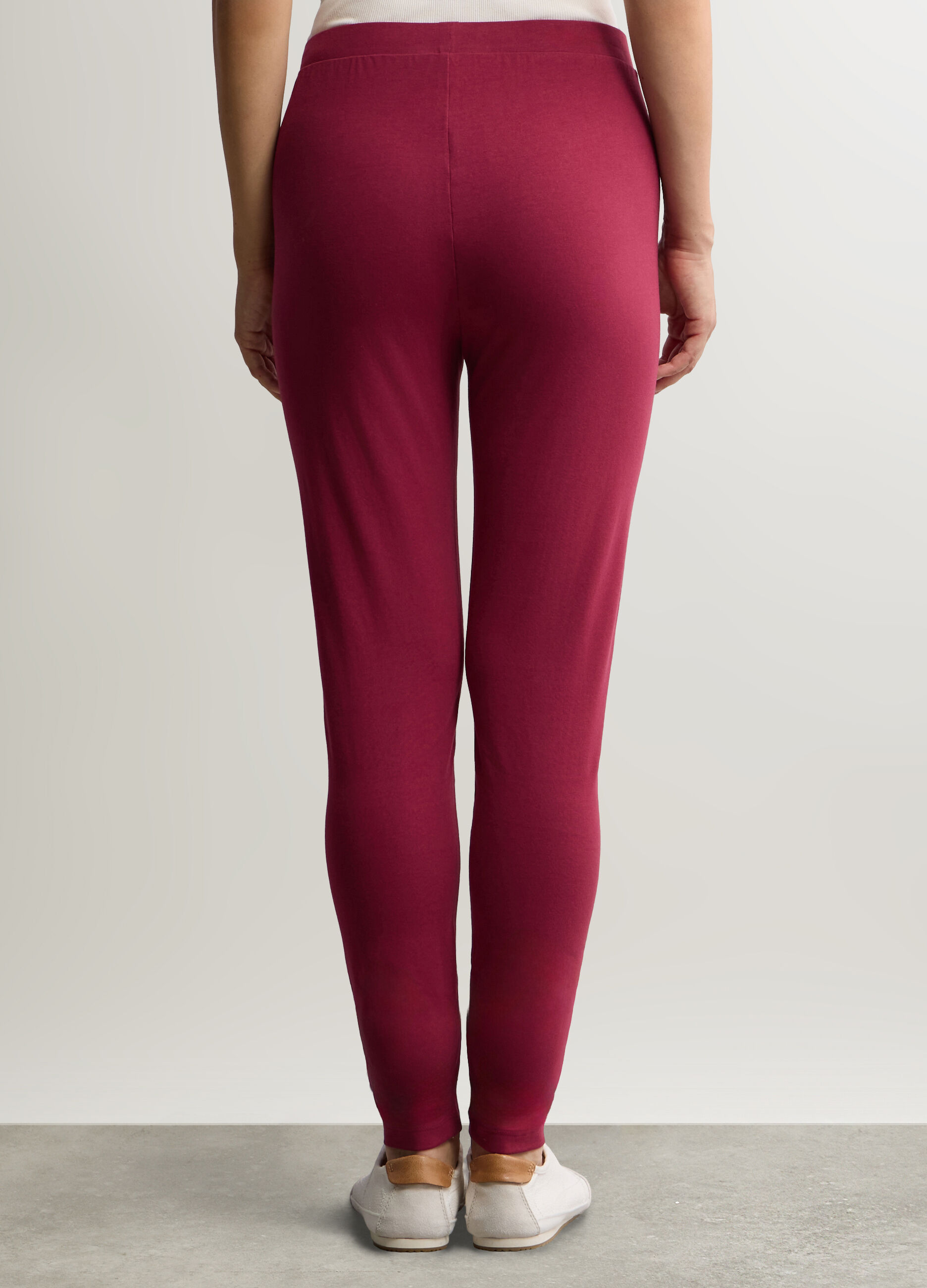Leggings Slim Fit in jersey di cotone stretch donna_2