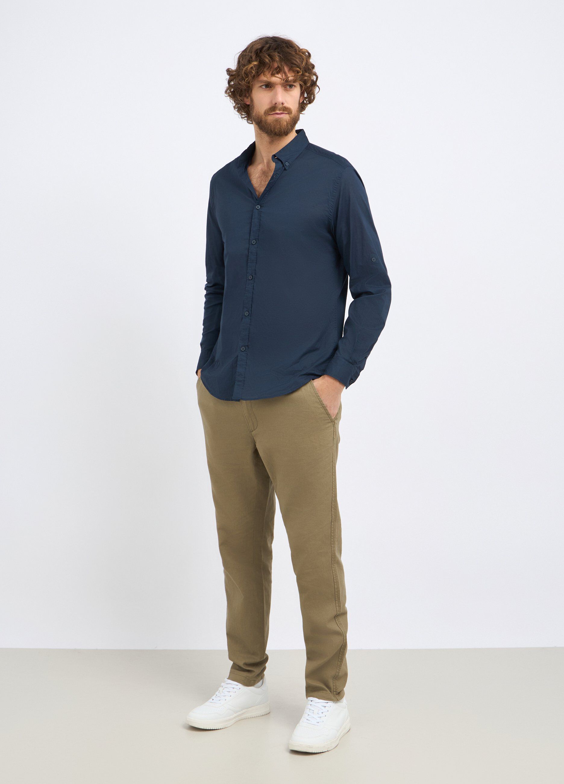 Camicia in puro cotone uomo_0
