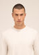 Maglia girocollo a maniche lunghe in cotone stretch uomo_2