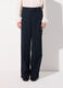 Pantalone palazzo in misto lana e viscosa donna_1