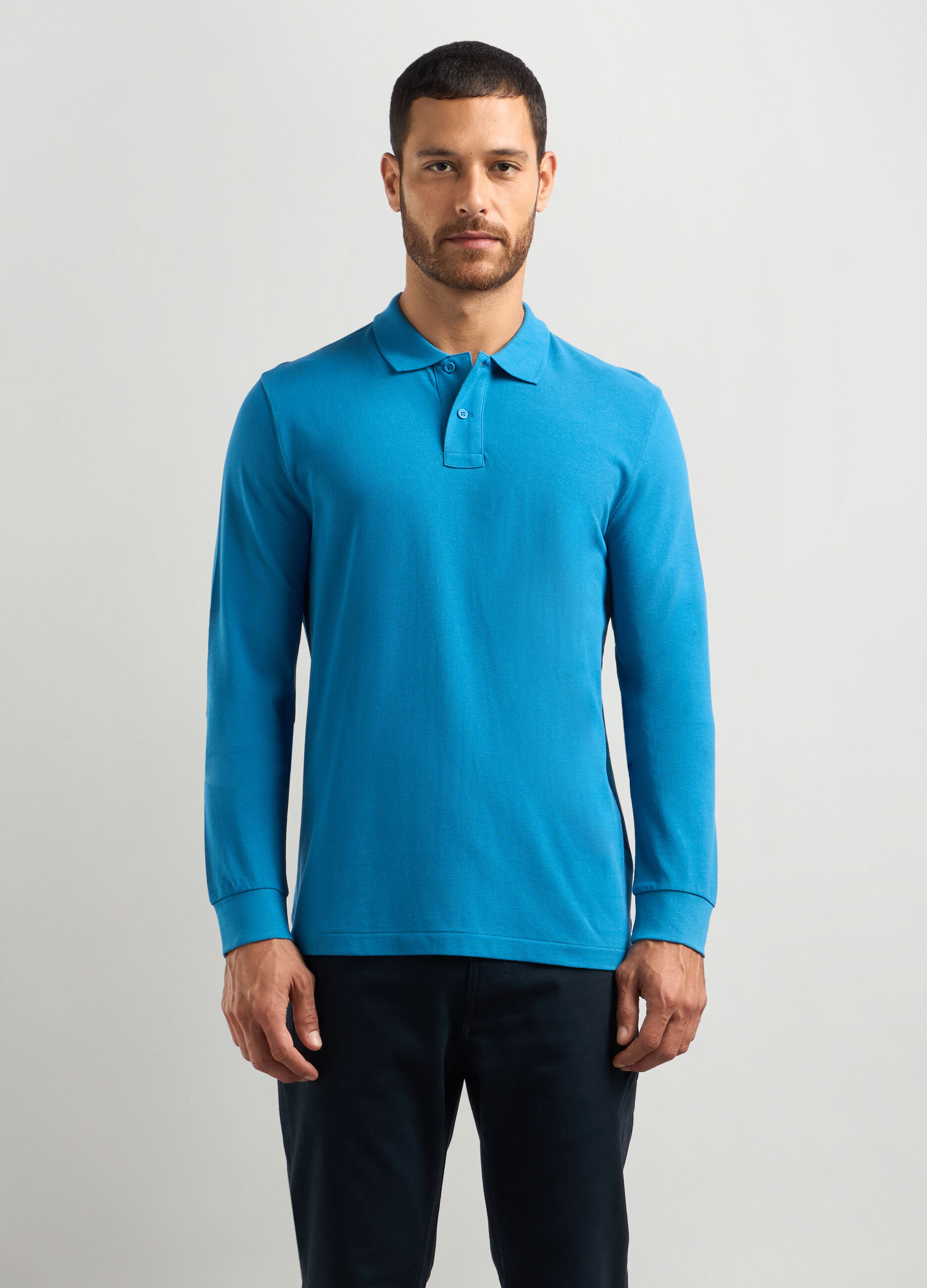 Polo in piquet di cotone uomo_0