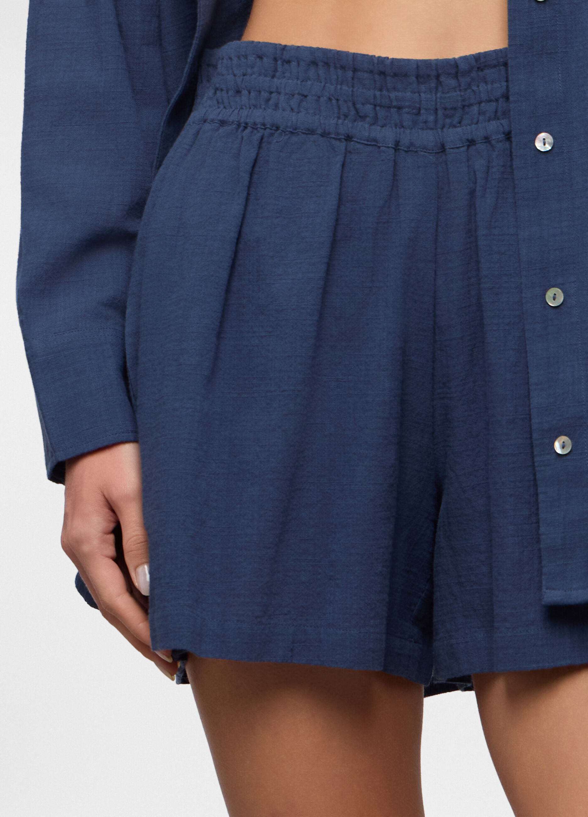 Shorts copricostume in puro cotone donna_2