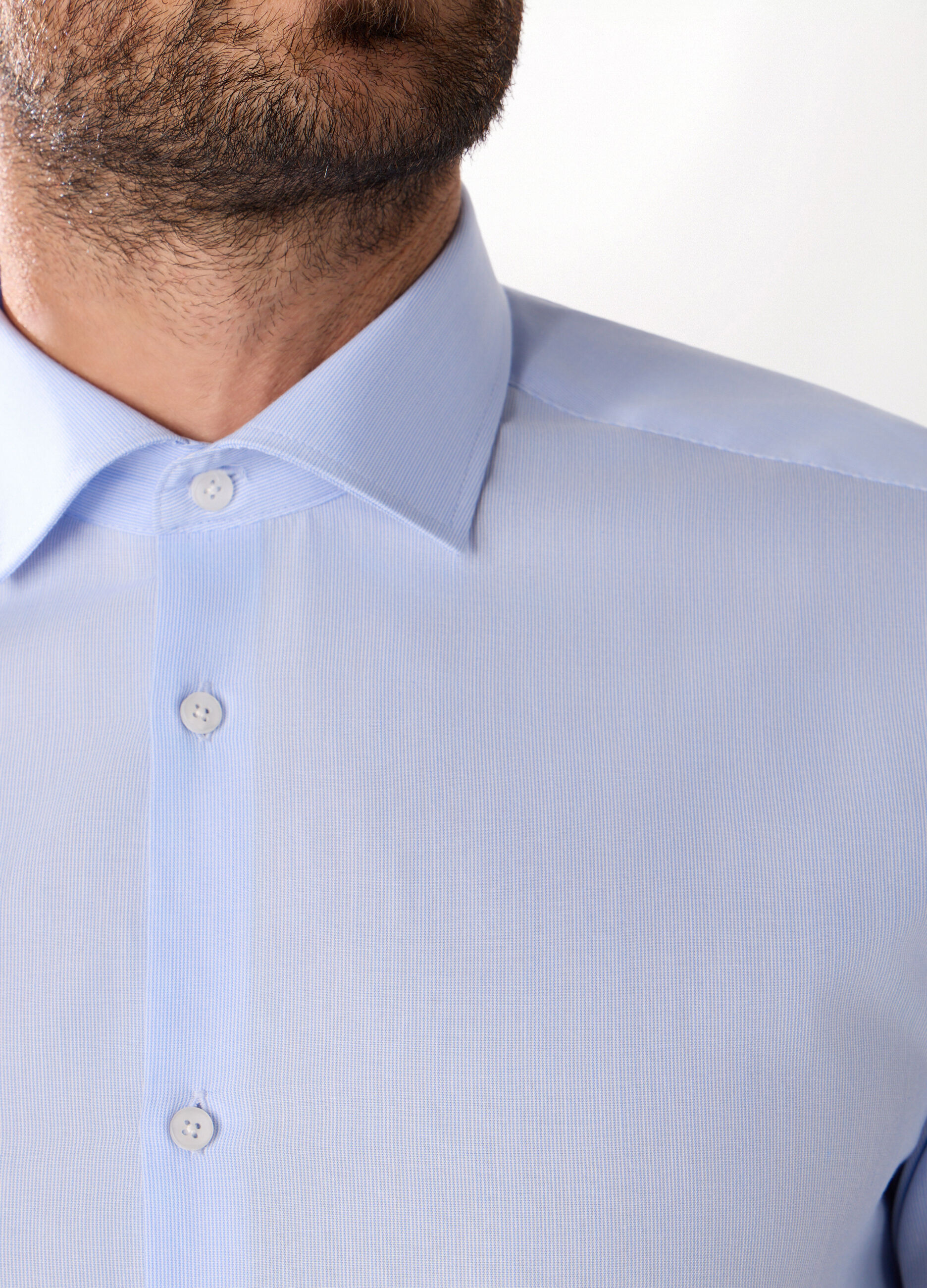 Camicia slim fit con micromotivo uomo_2