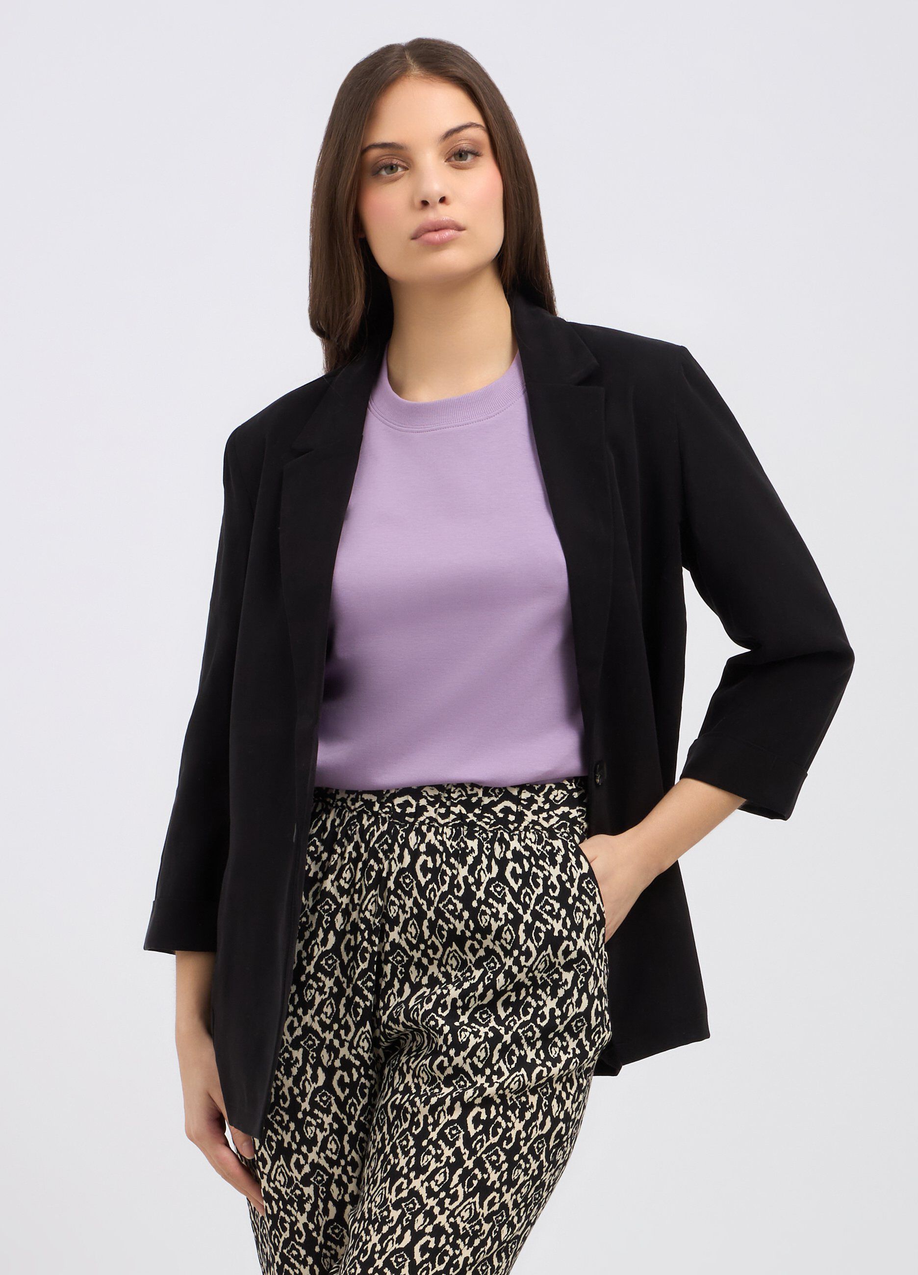 T-shirt in puro cotone donna_0