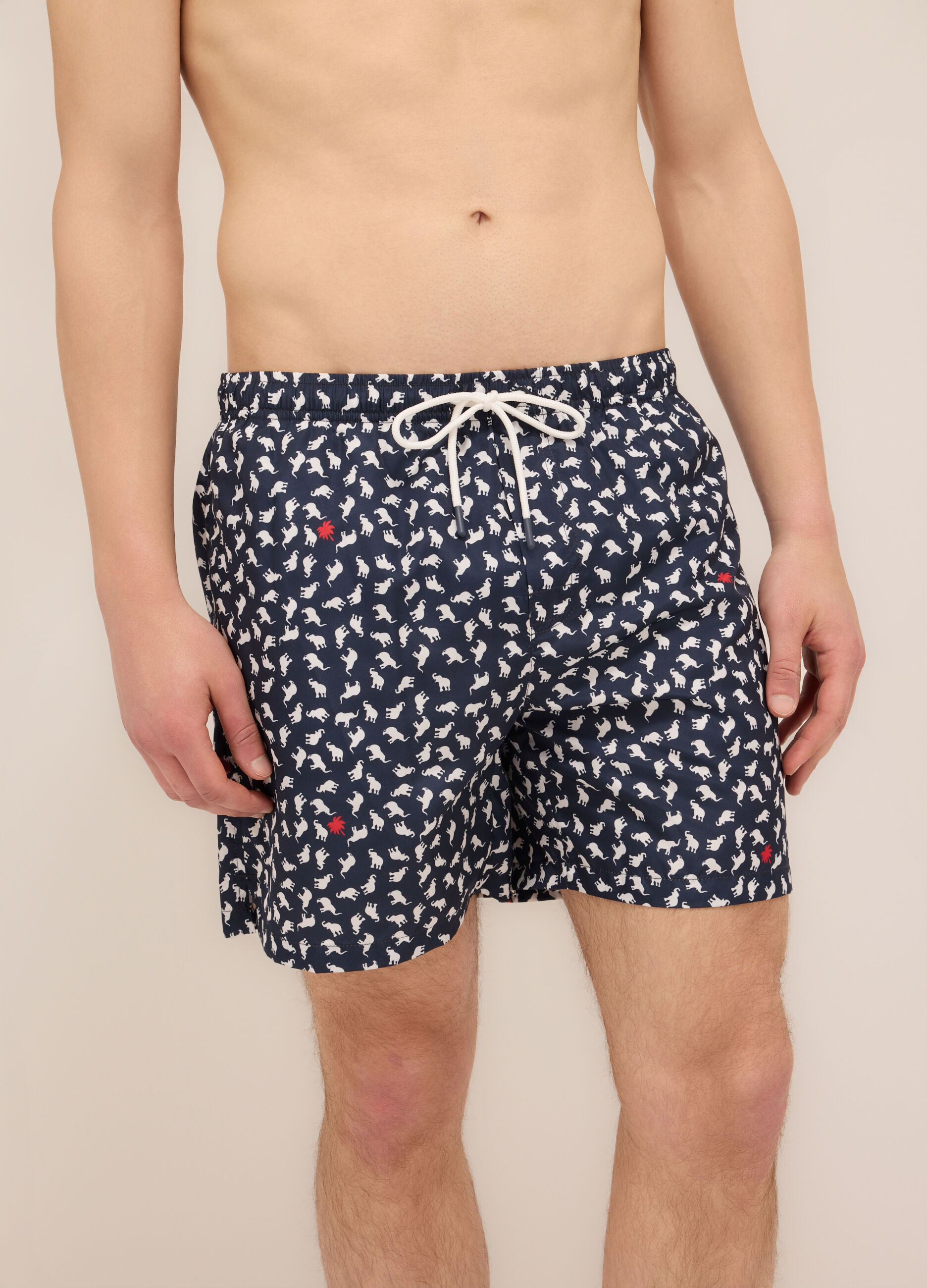 Boxer mare con stampa uomo_2