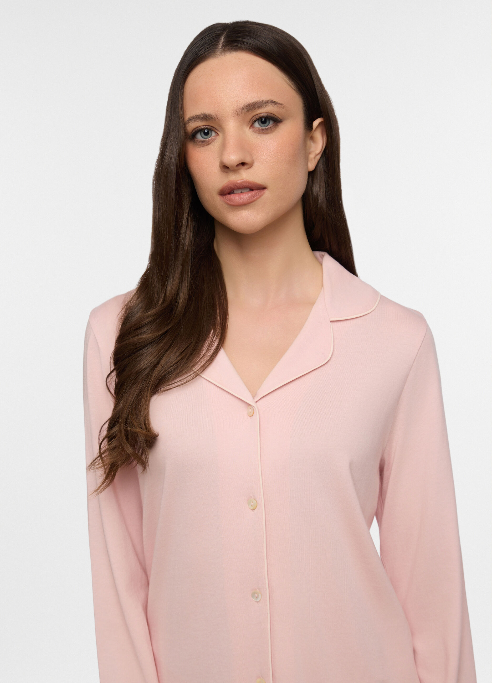 Top pigiama in cotone misto modal donna_2