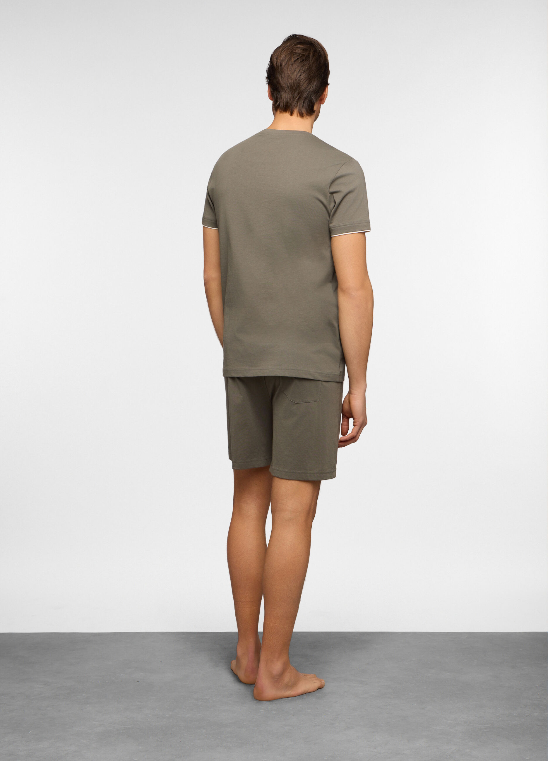 Pigiama corto in jersey di cotone uomo_1