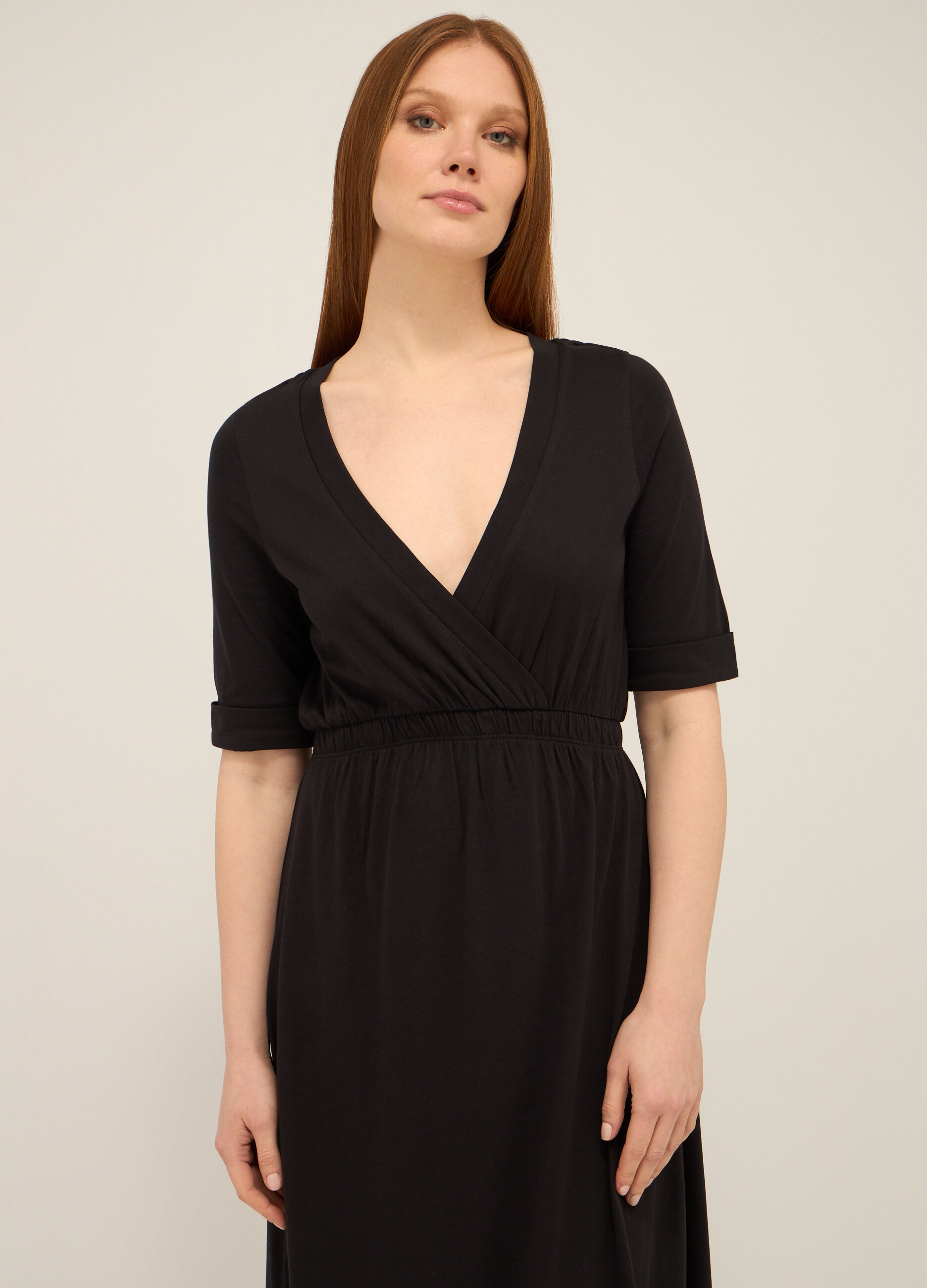 Abito lungo in puro cotone donna_2