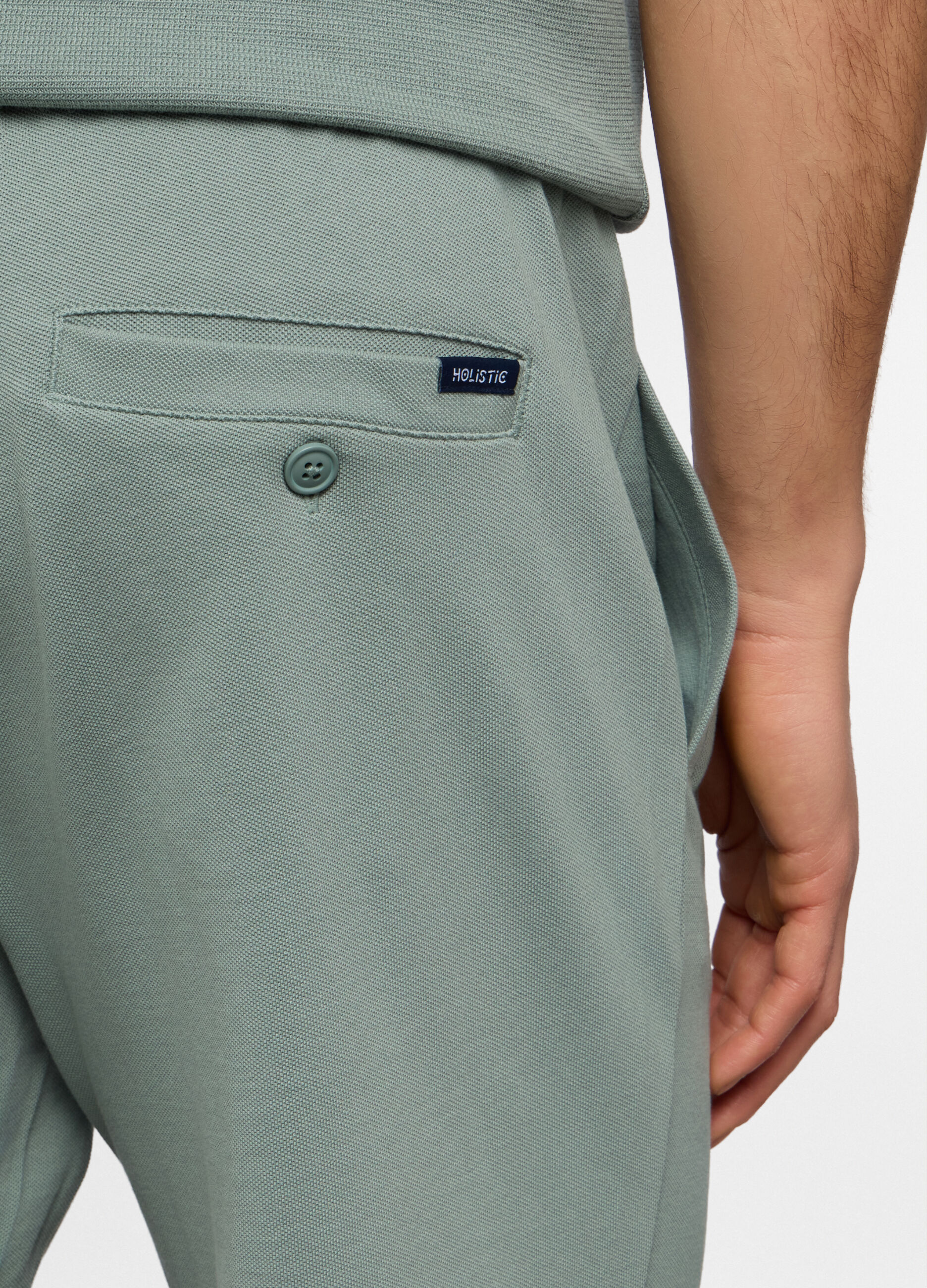 Bermuda in piquet di cotone uomo_2