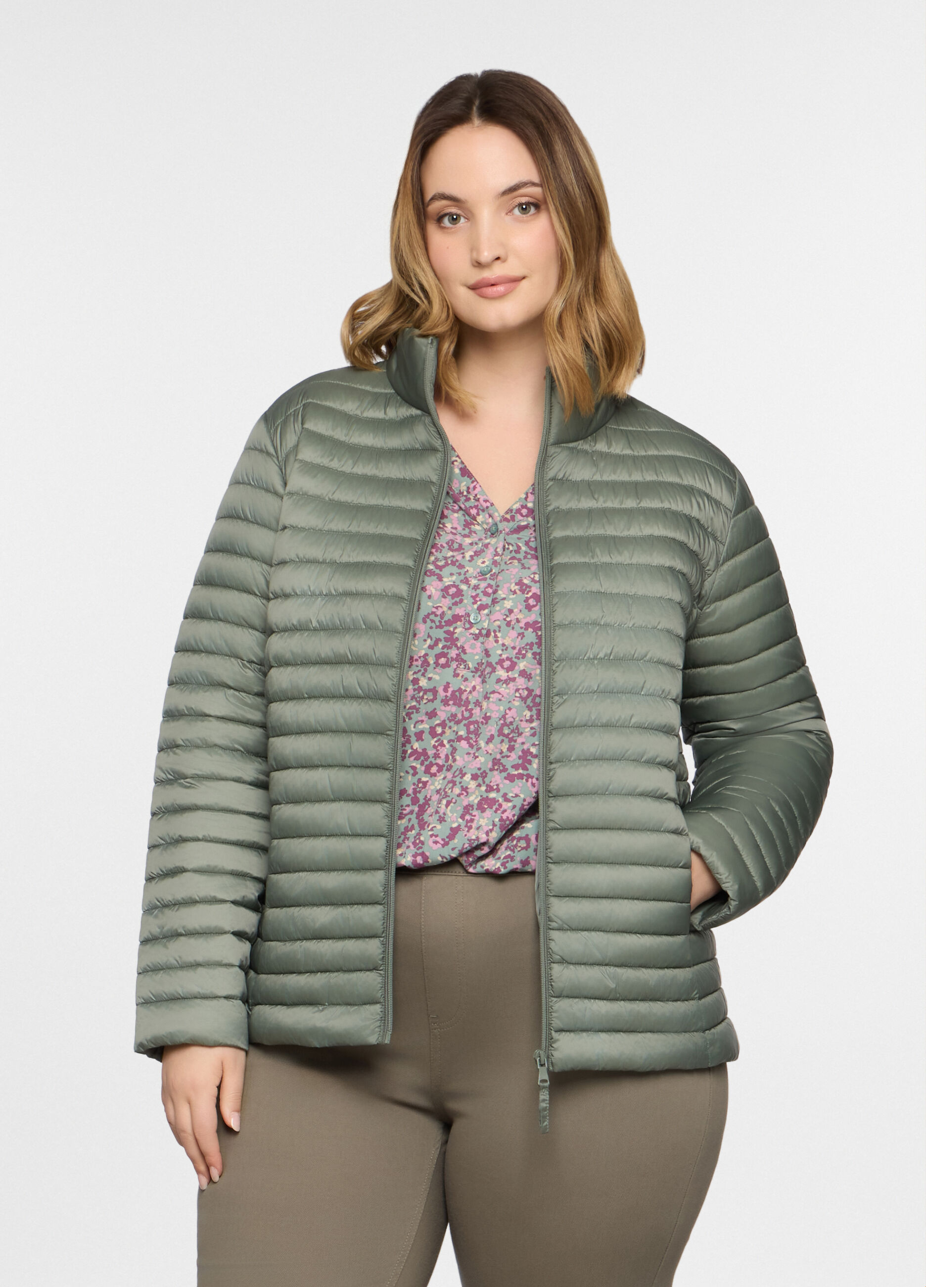 Giubbino imbottito regular fit donna curvy_0