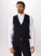 Gilet in tessuto stretch gessato uomo_0