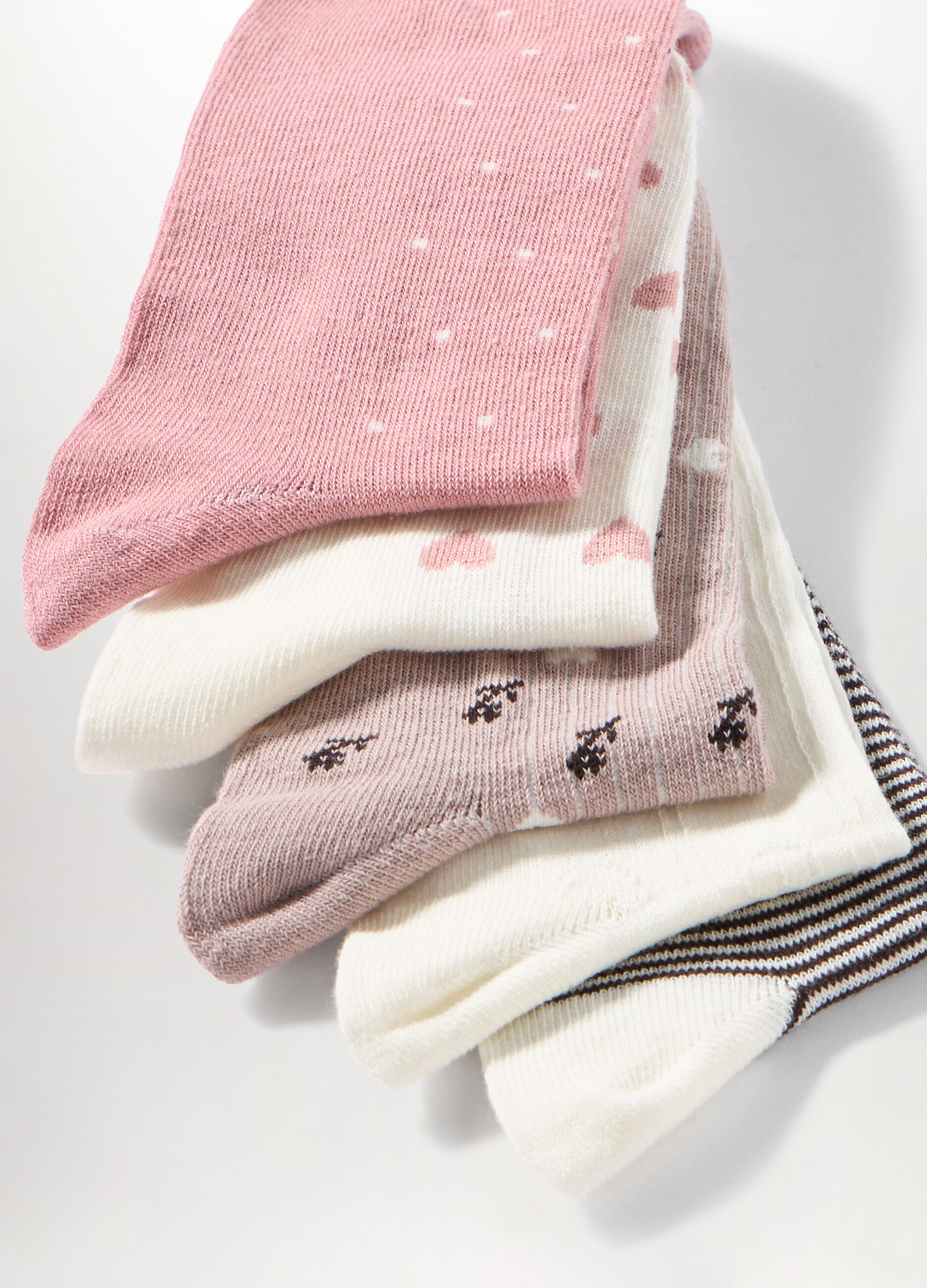 Pack 5 calze misto cotone donna_1