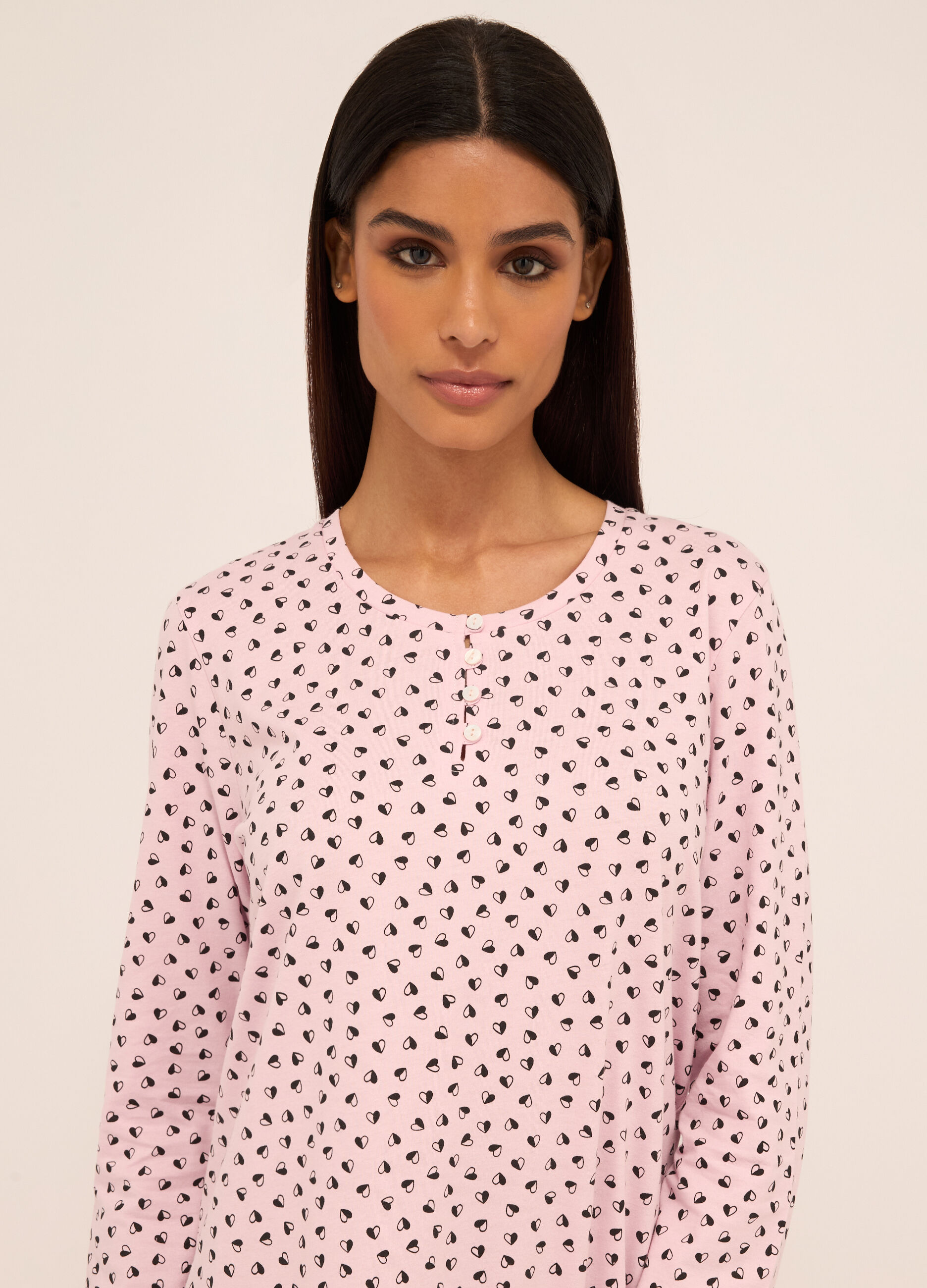 Camicia da notte in puro cotone donna_2