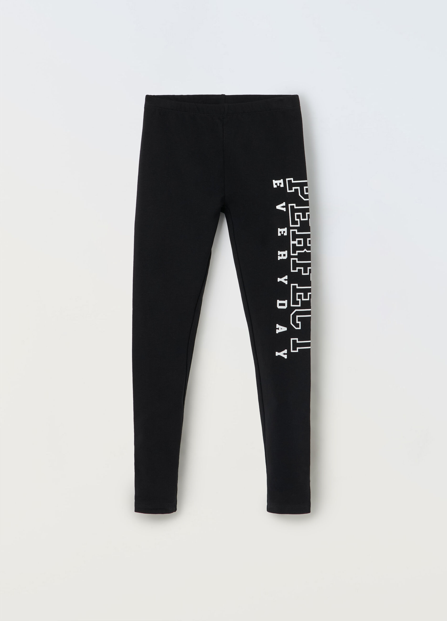 Leggings in cotone stretch ragazza_0