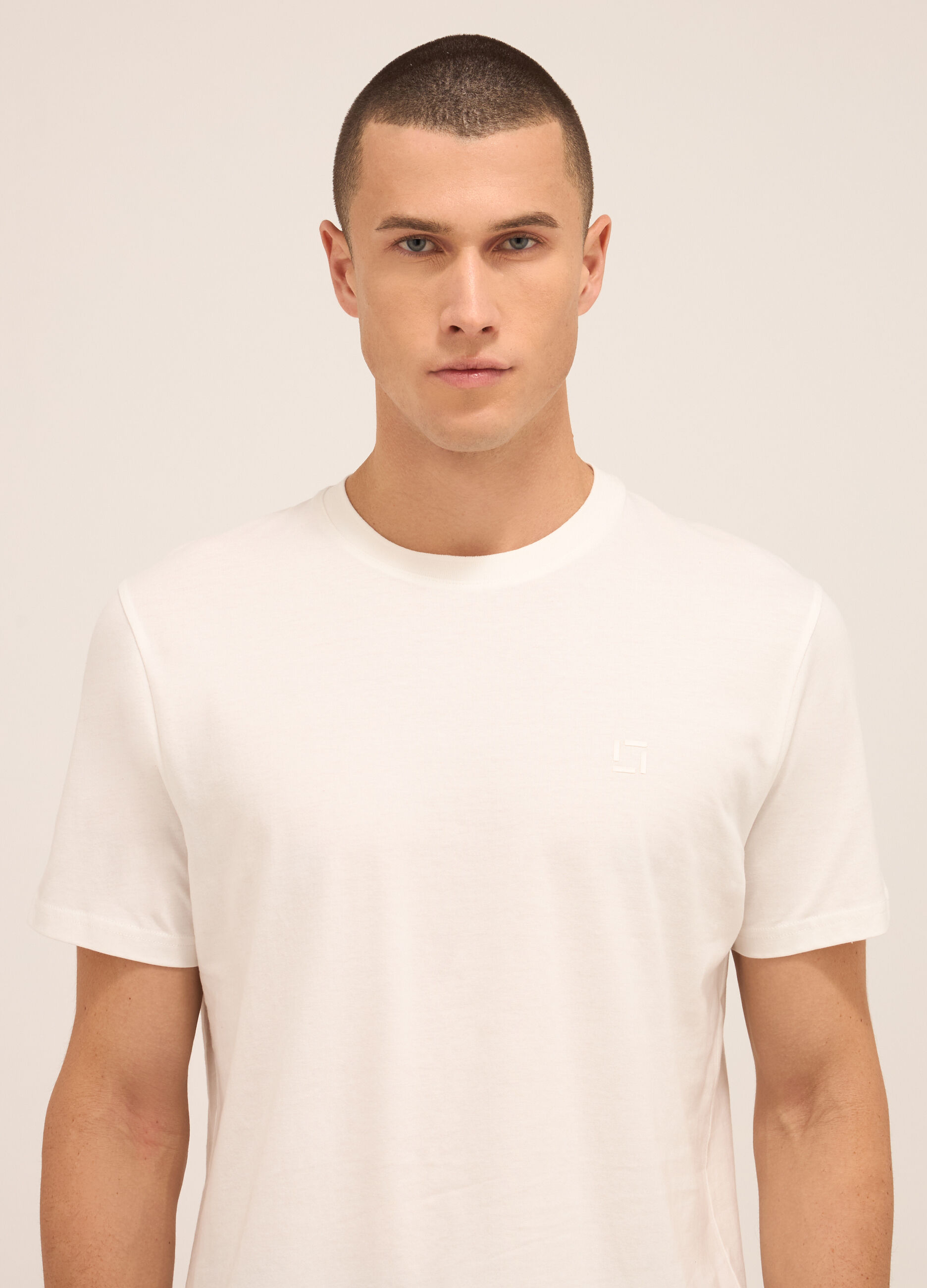 T-shirt sportiva in puro cotone uomo