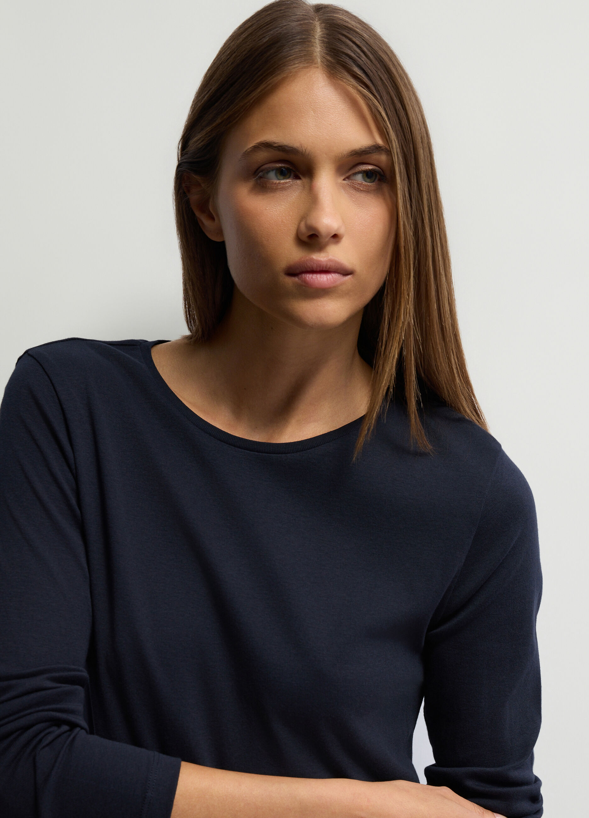 T-shirt girocollo donna_2