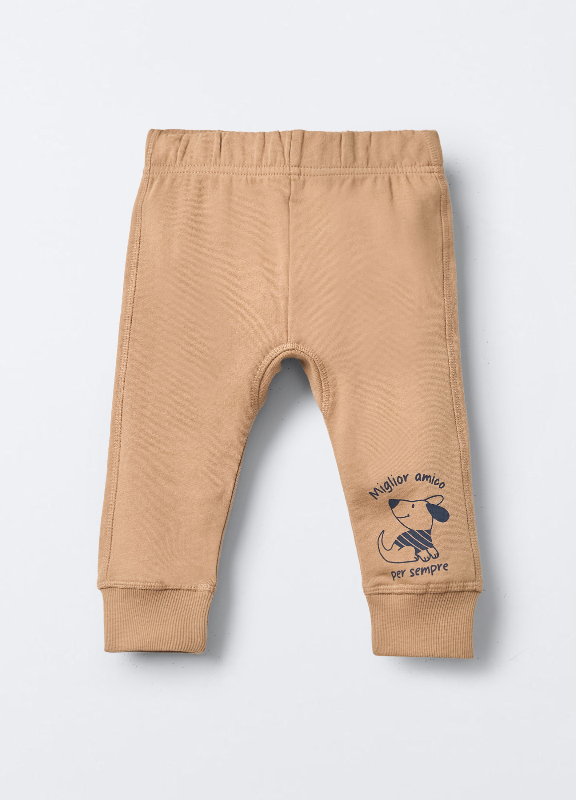 Pantaloni in misto cotone garzato Fit Regular bimbo_0