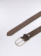 Cintura in suede con fibbia ovale uomo_1