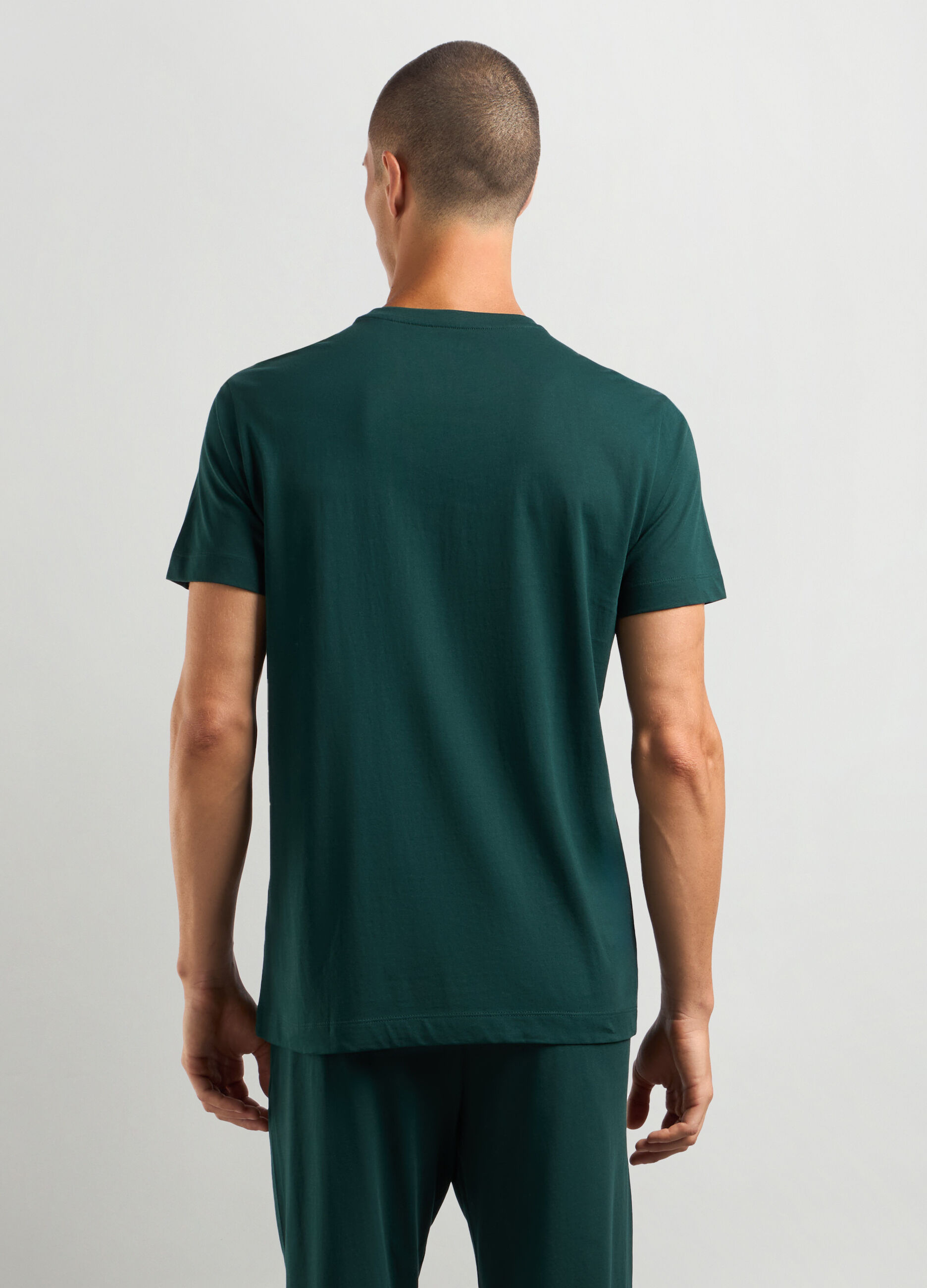 T-shirt pigiama in puro cotone uomo_1