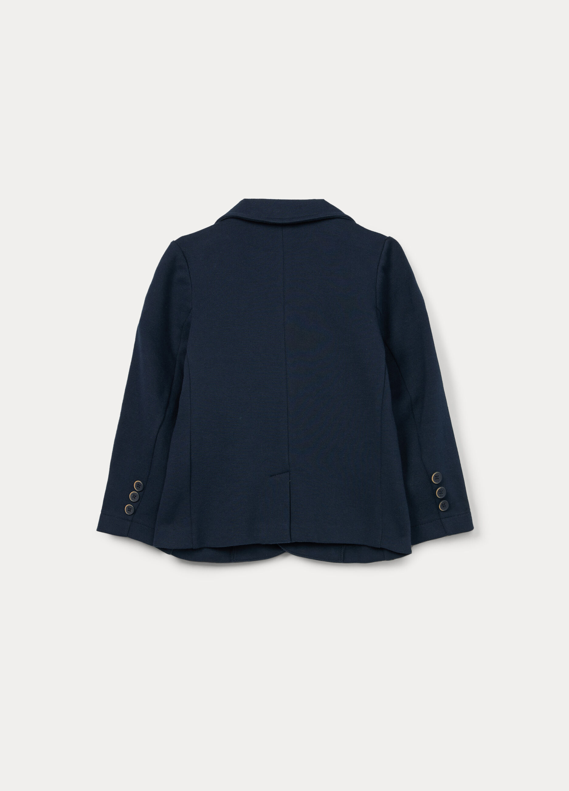 Blazer in piquet di misto cotone bambino_1