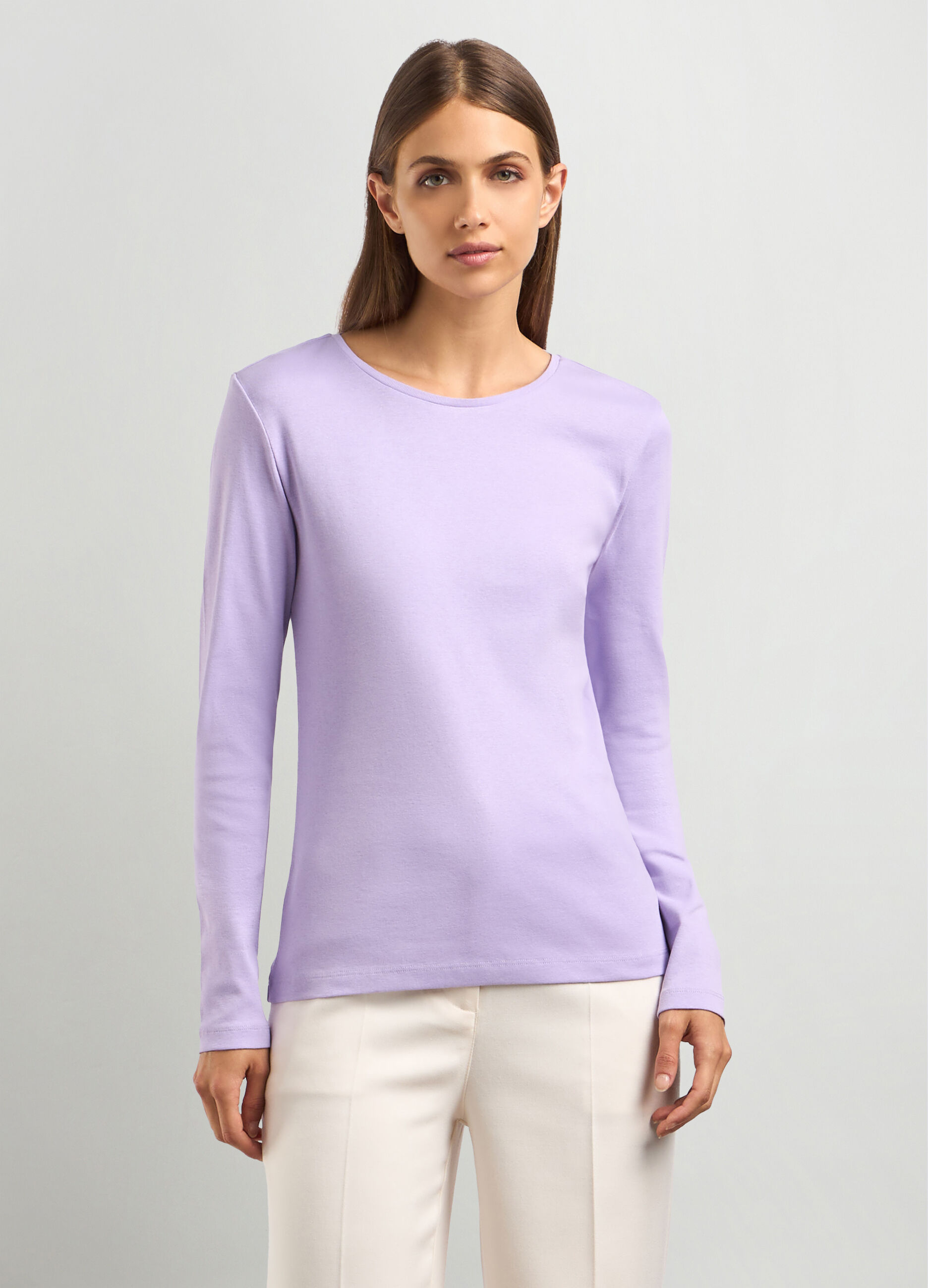 T-shirt in puro cotone donna_0