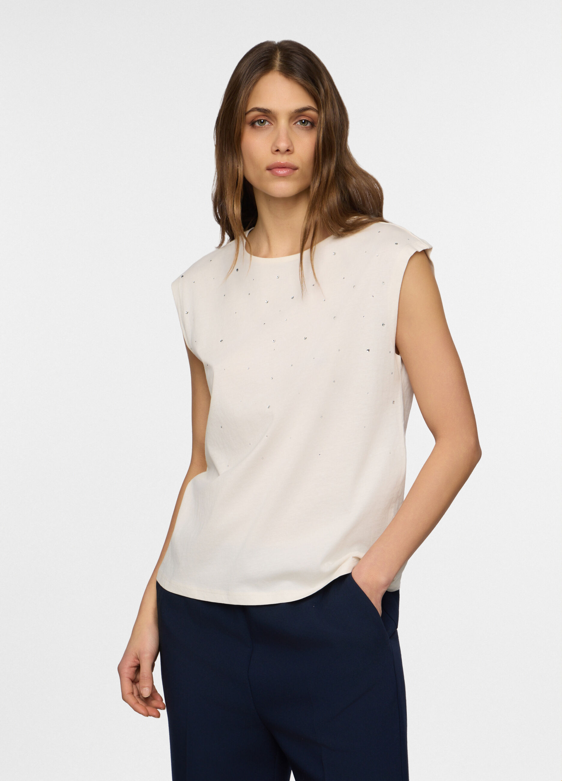 Canotta girocollo donna_0