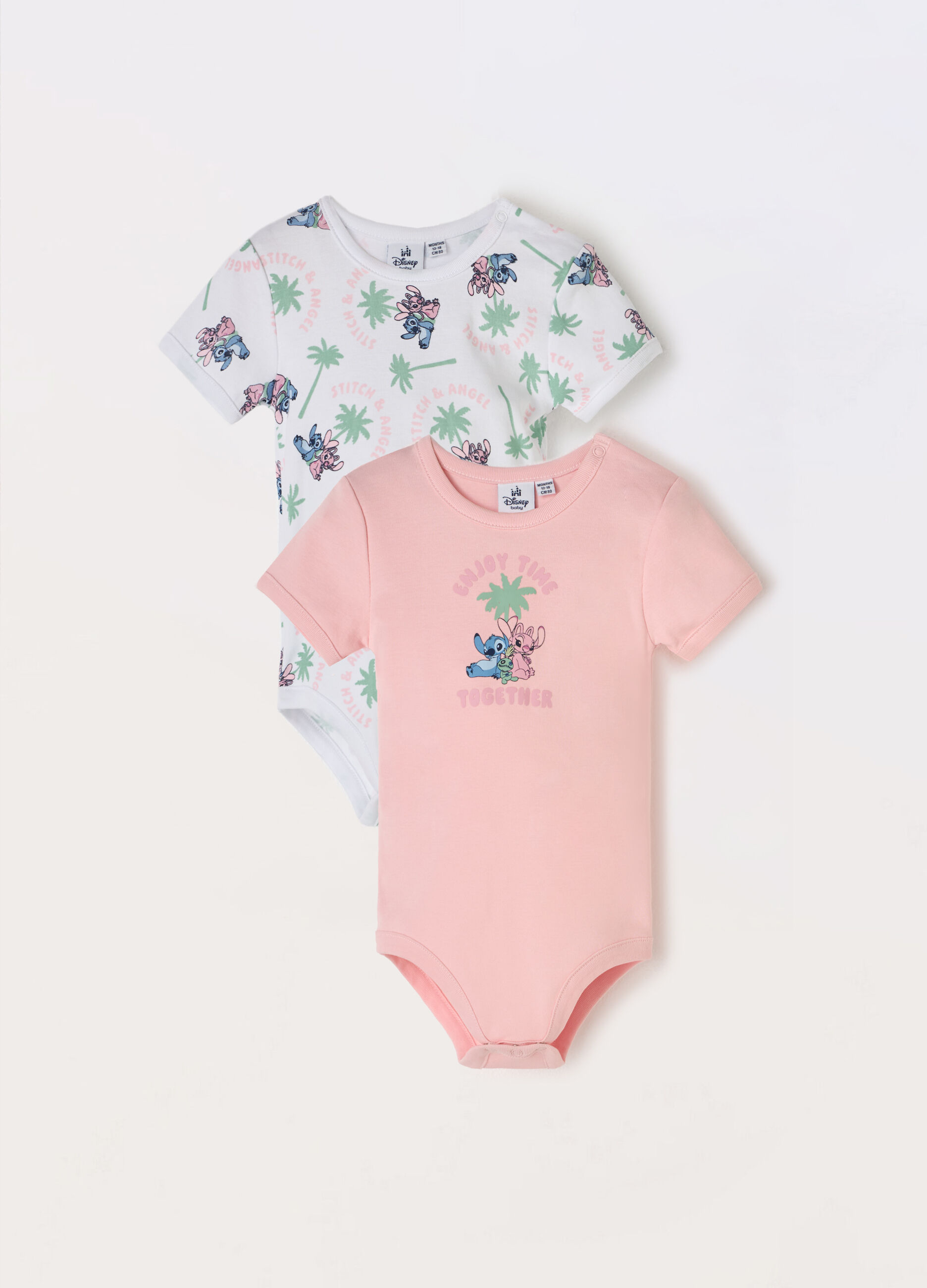 Pack 2 body a maniche corte neonata