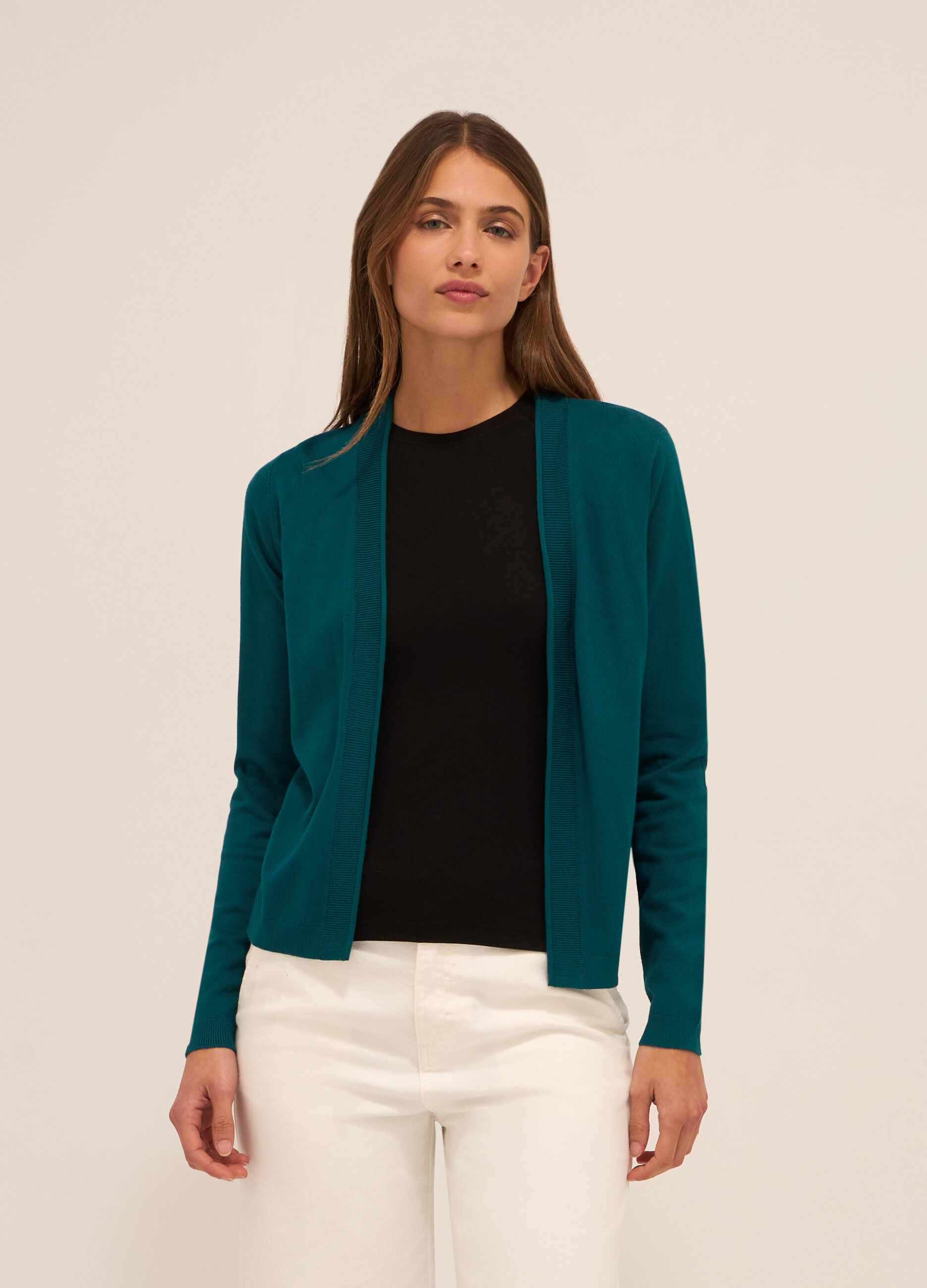 Cardigan misto viscosa donna_0