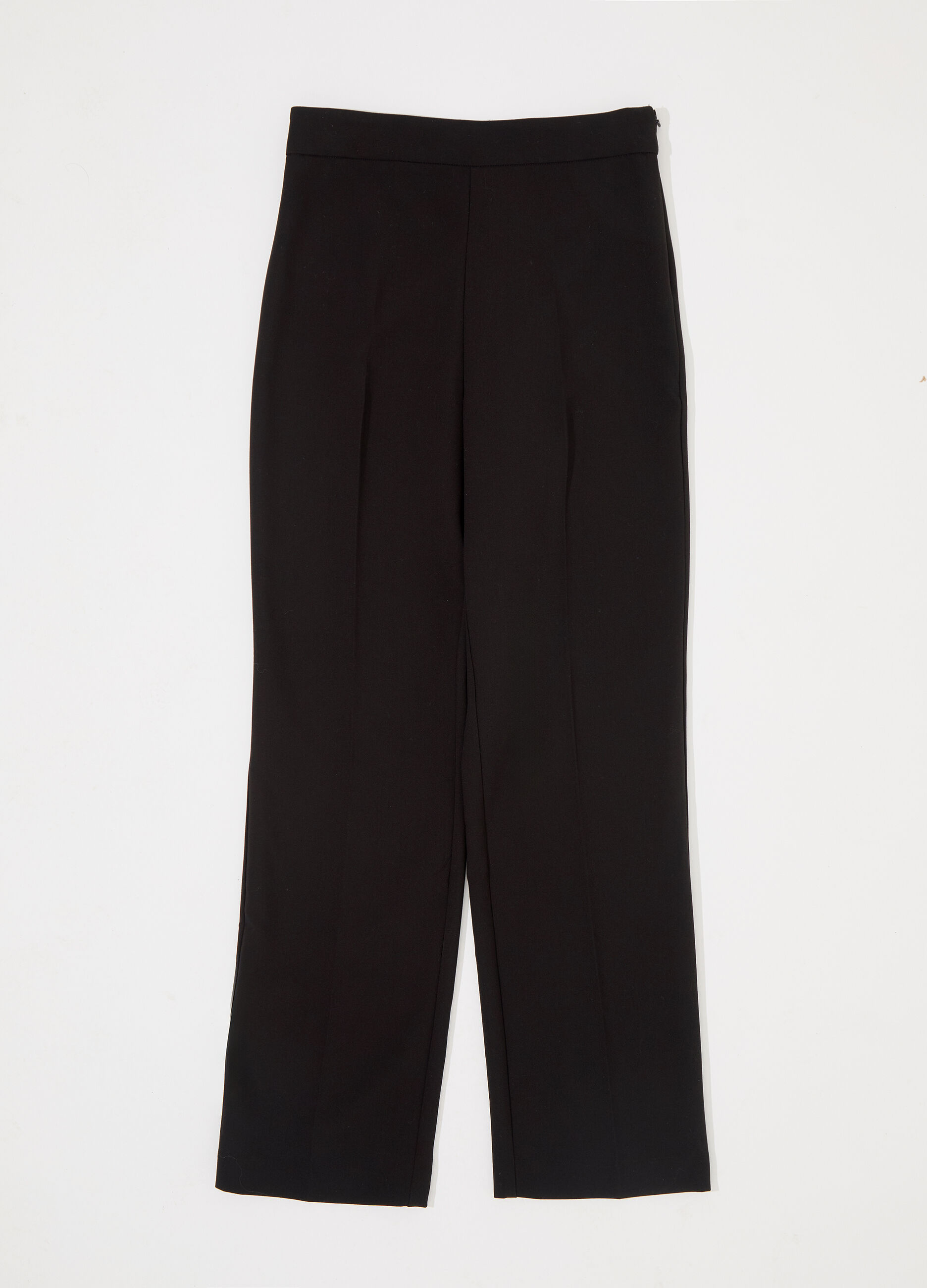 Pantalone dritto in misto viscosa donna_4