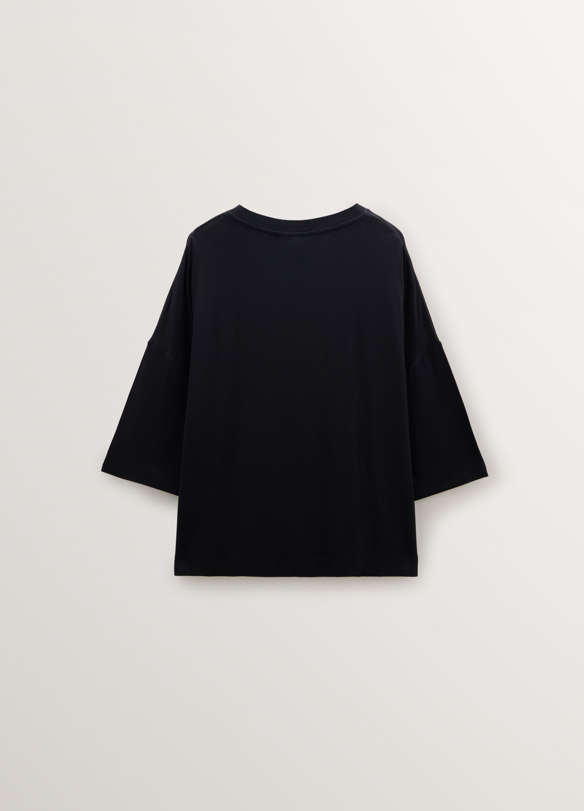 T-shirt girocollo Relaxed Fit in viscosa stretch donna curvy_1
