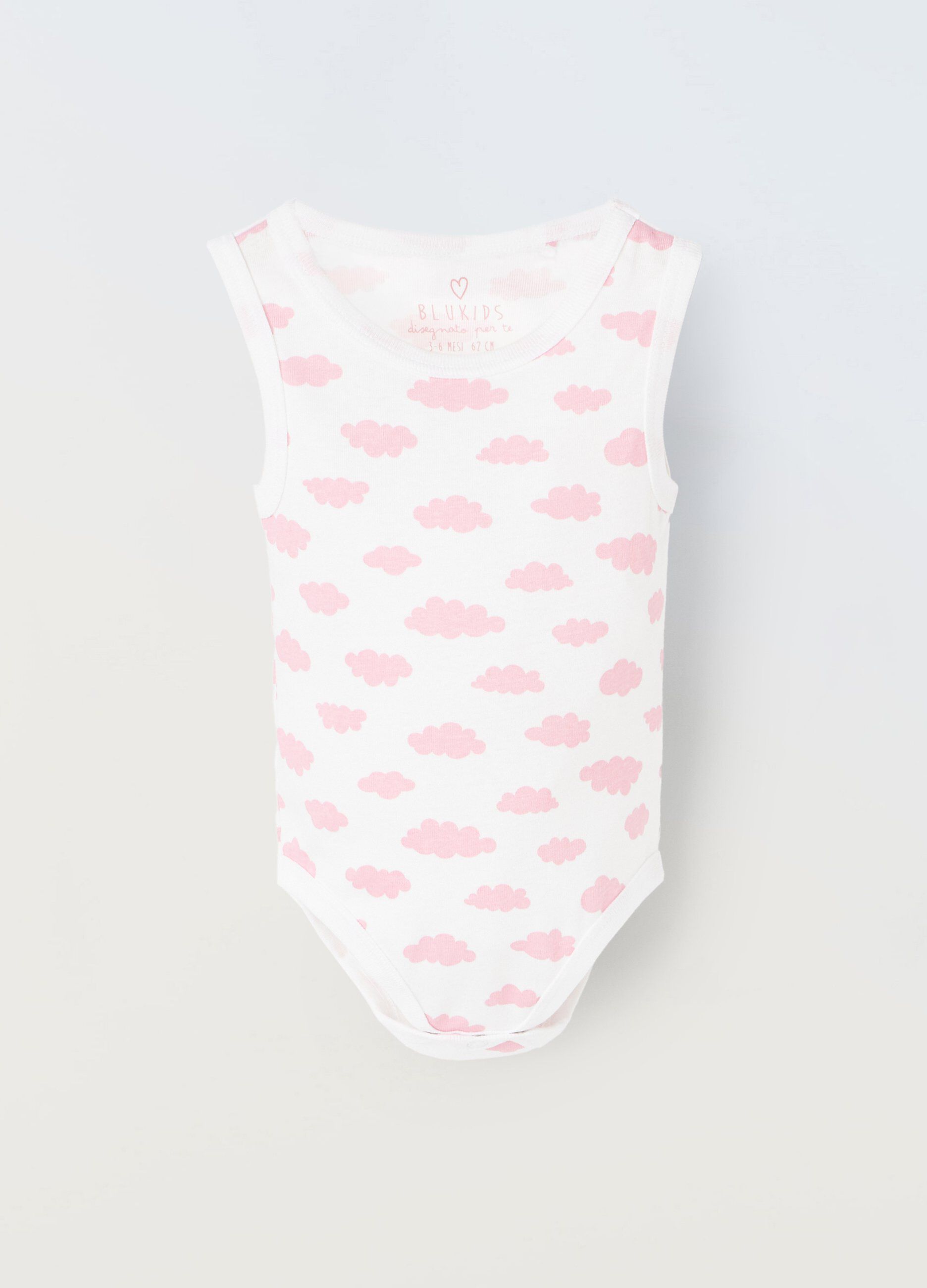 Body in puro cotone neonata