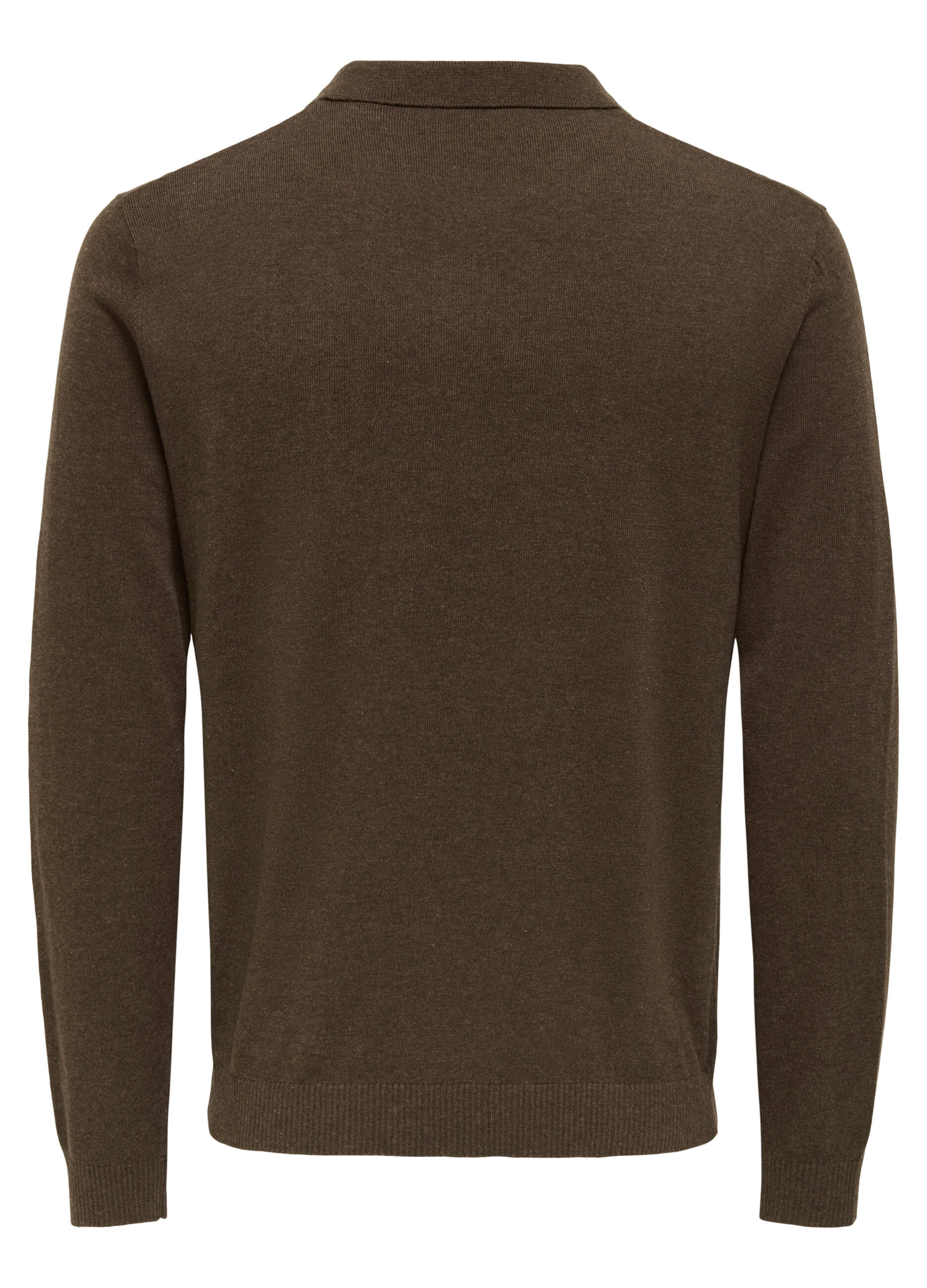 Polo a maniche lunghe in maglia uomo_1