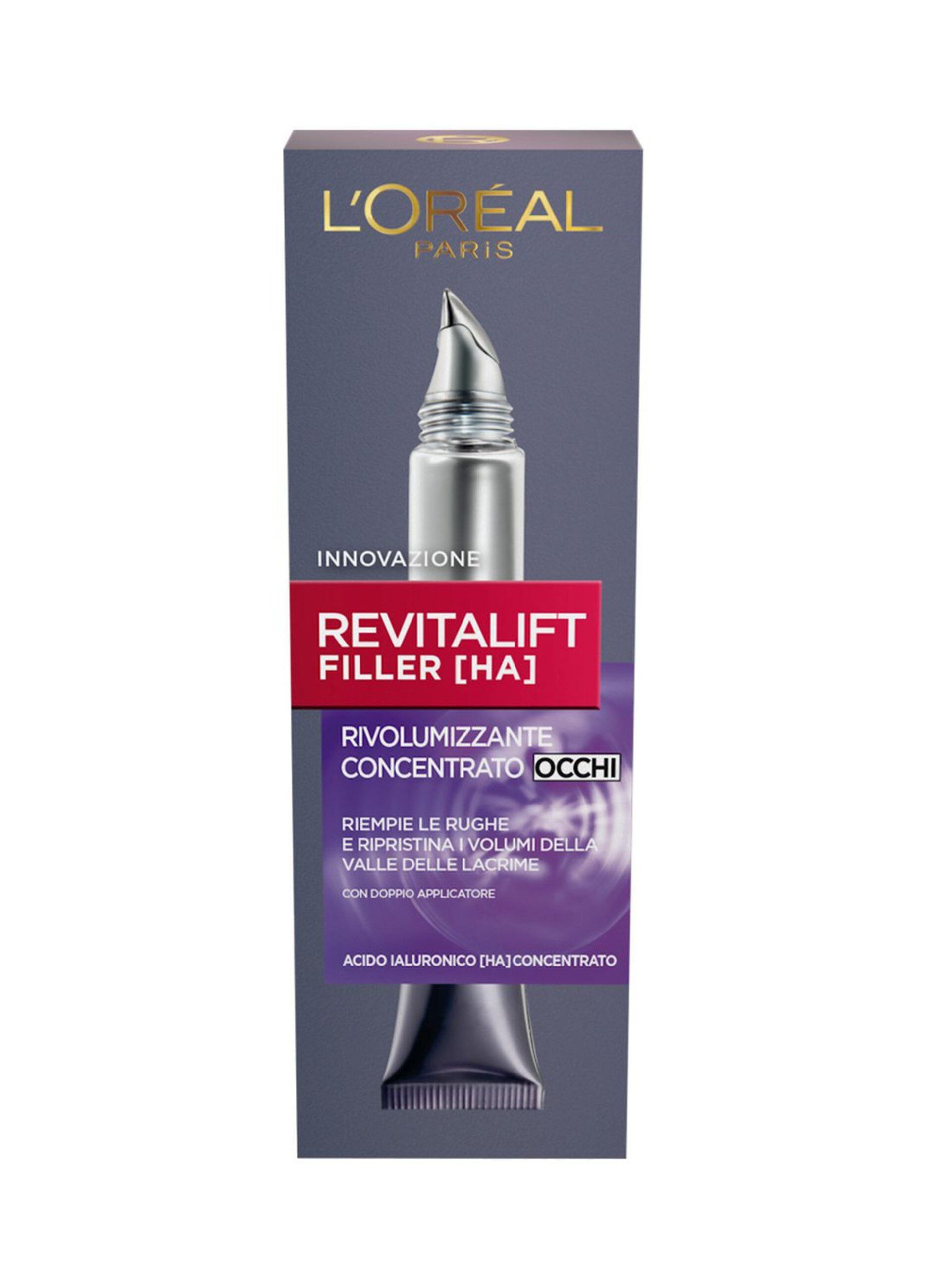 L'Oréal Paris Contorno Occhi Revitalift Filler, Azione Antirughe Rivolumizzante con Acido Ialuronico Concentrato, 15 ml._0