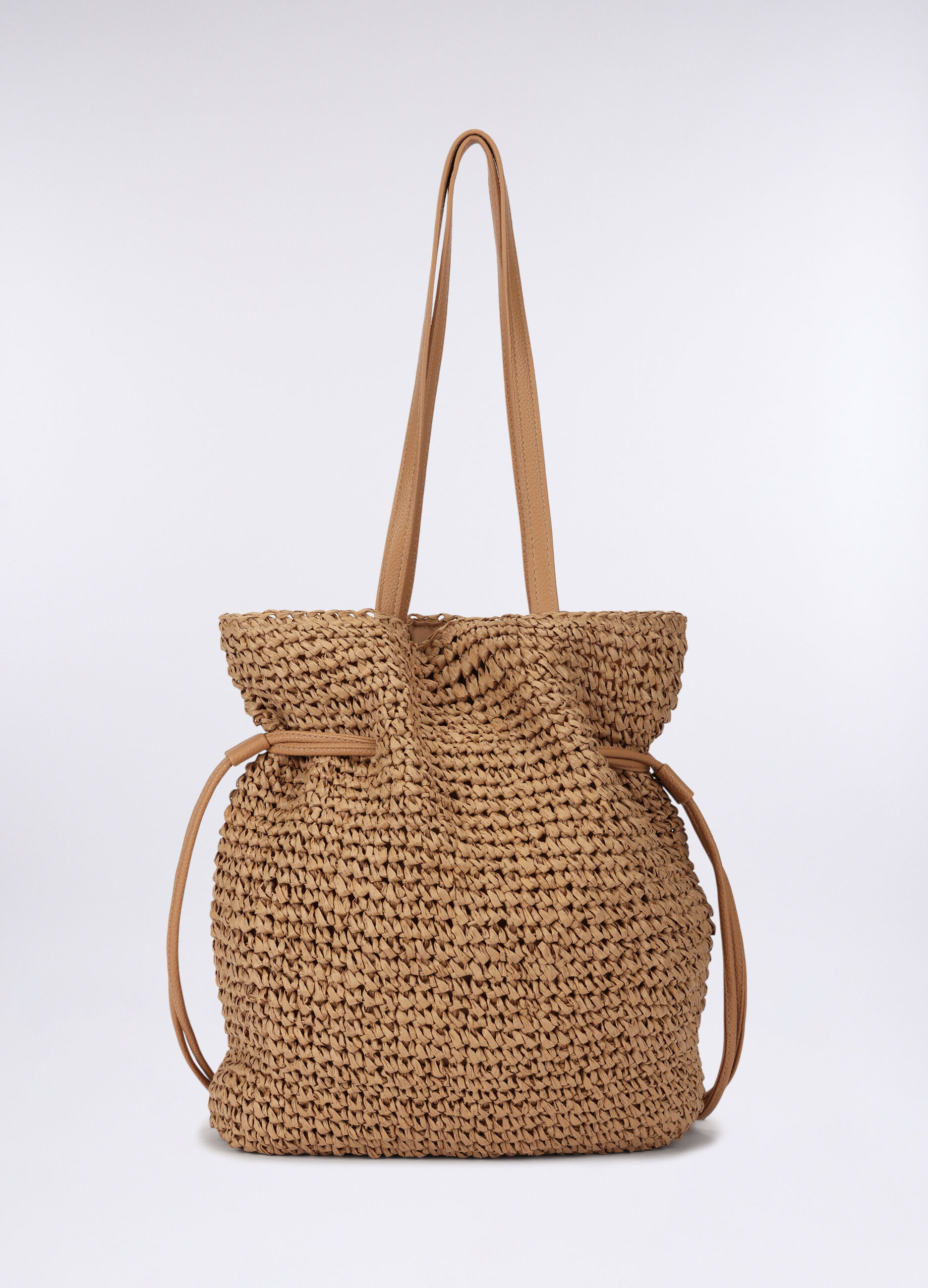 Borsa a spalla in carta tessile donna_0