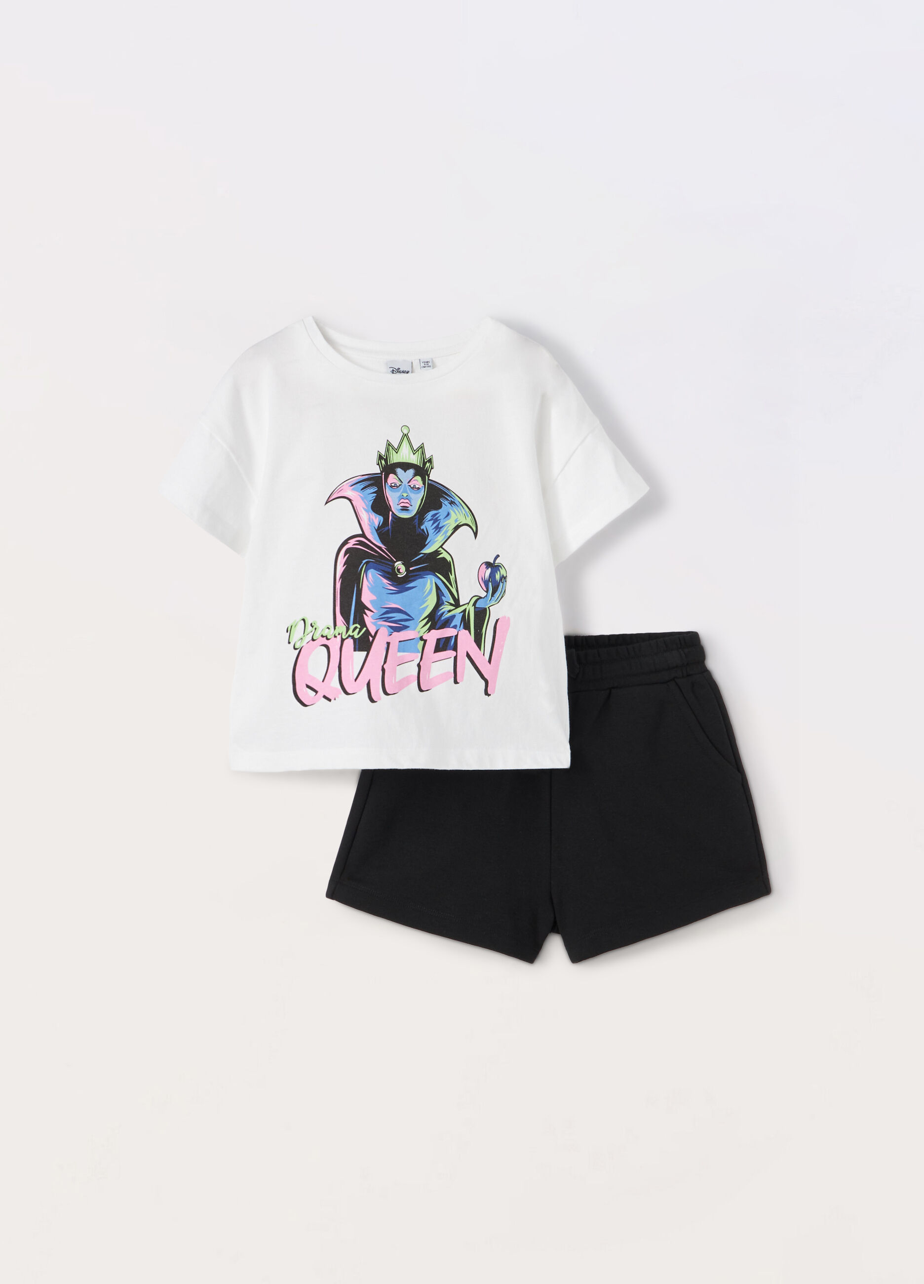 Jogging set in jersey di cotone stretch ragazza_0