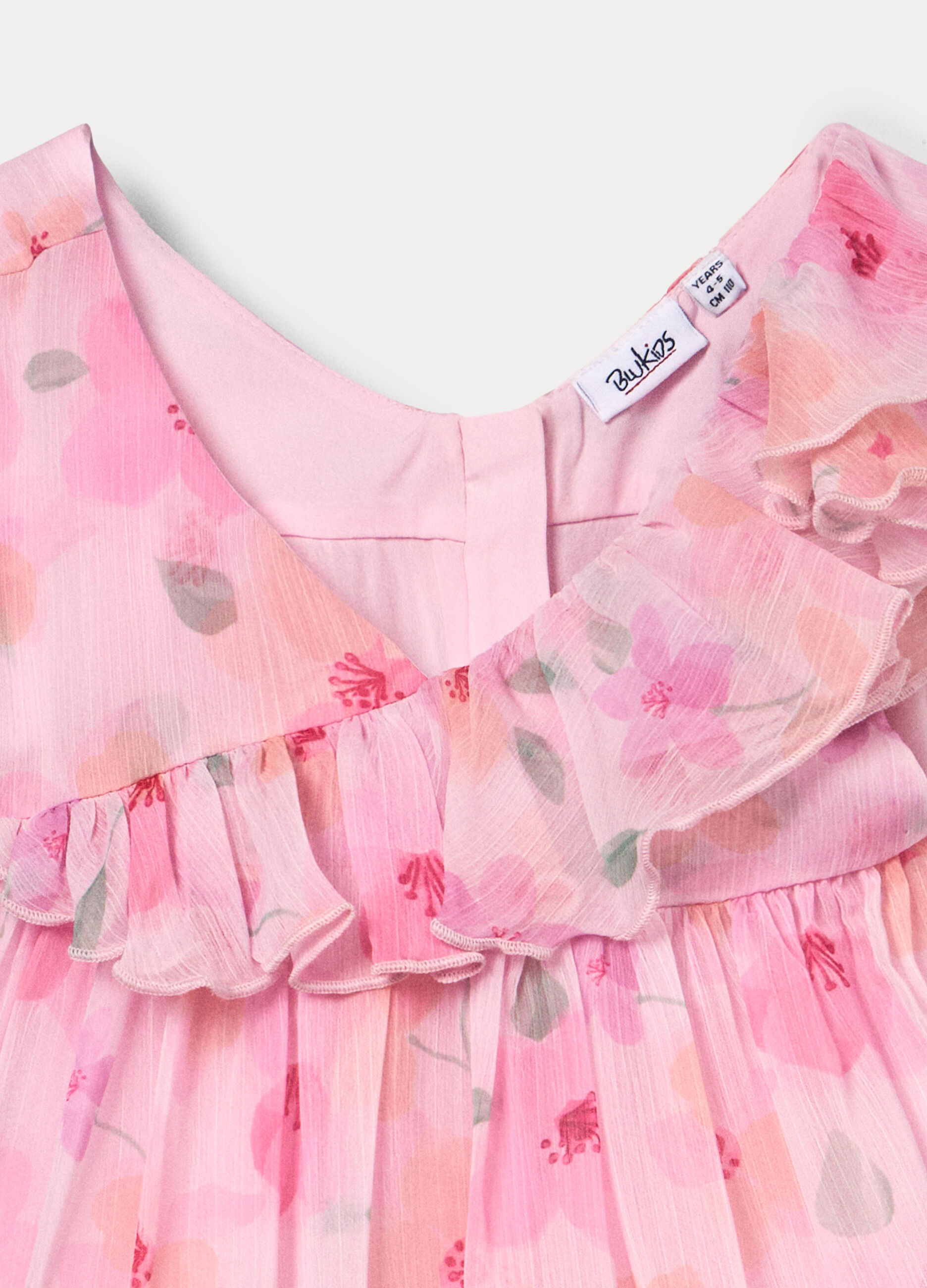 Vestito in chiffon a balze bambina_2