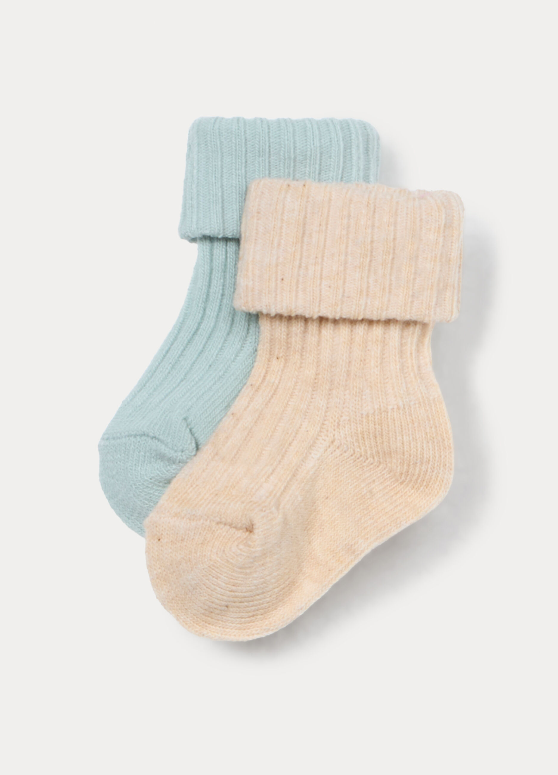 Pack 2 calzini corti misto cotone neonato_0