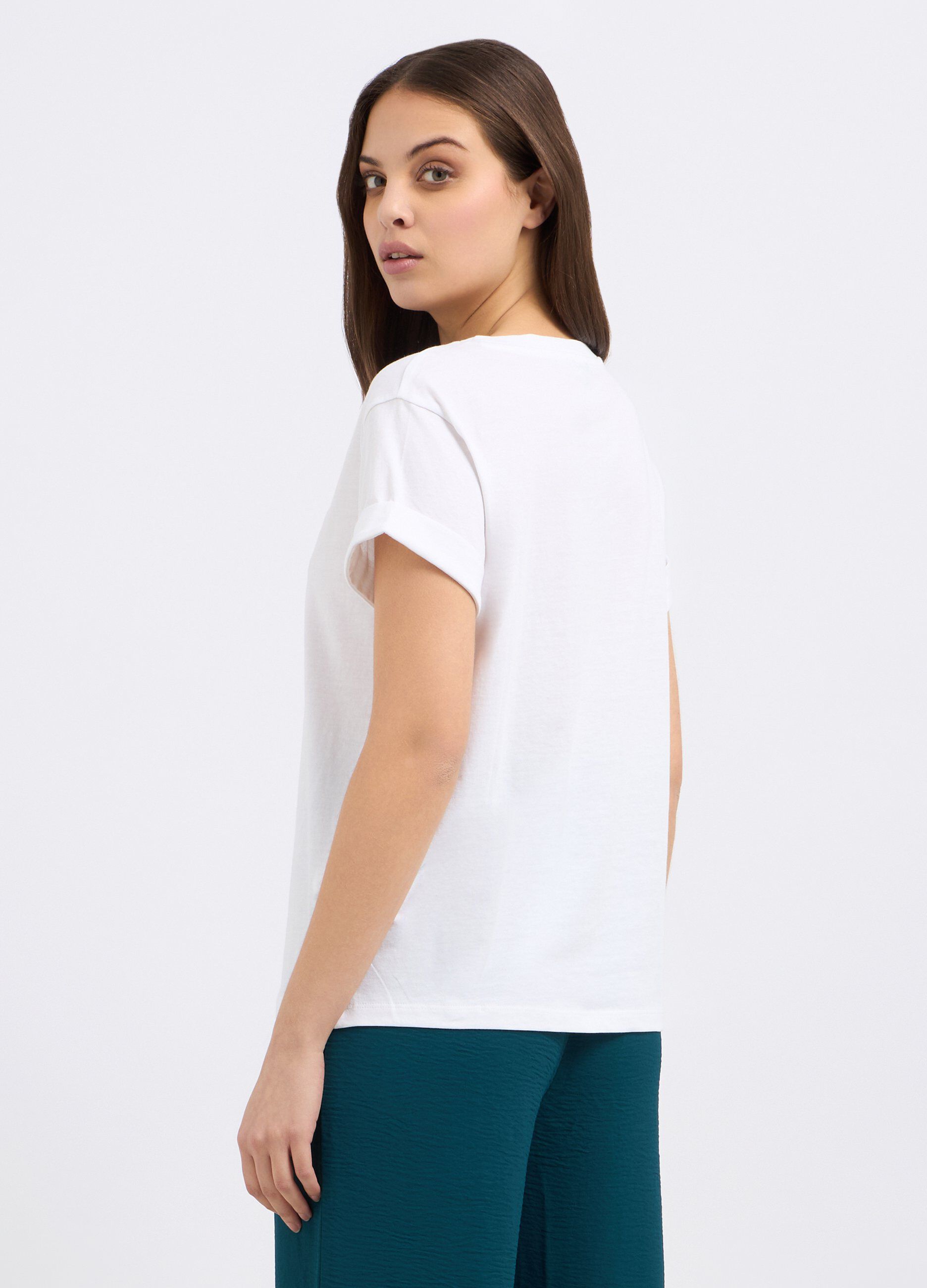 T-shirt in puro cotone donna_1